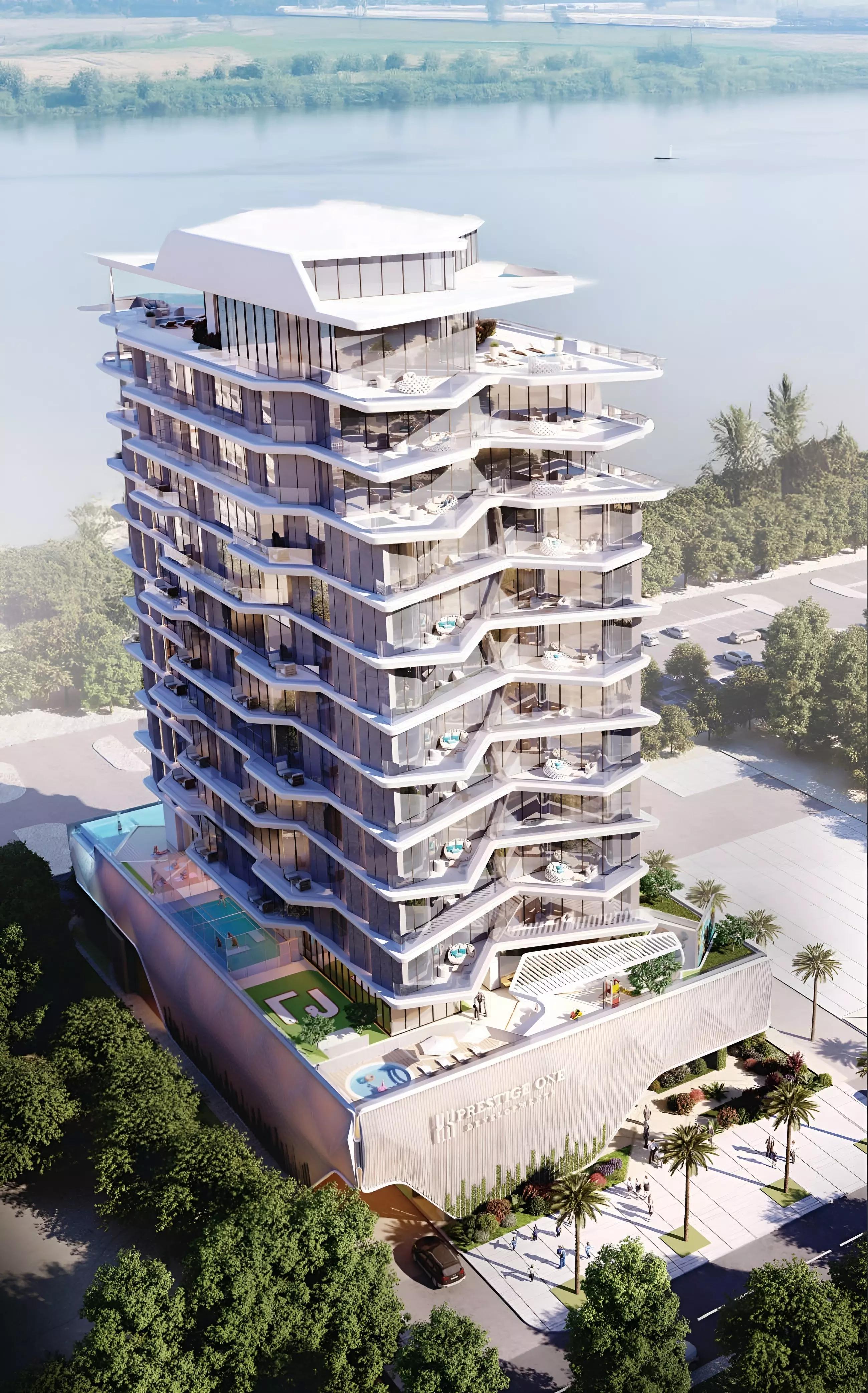 Coastal Haven apartment interior living space, Dubai Islands