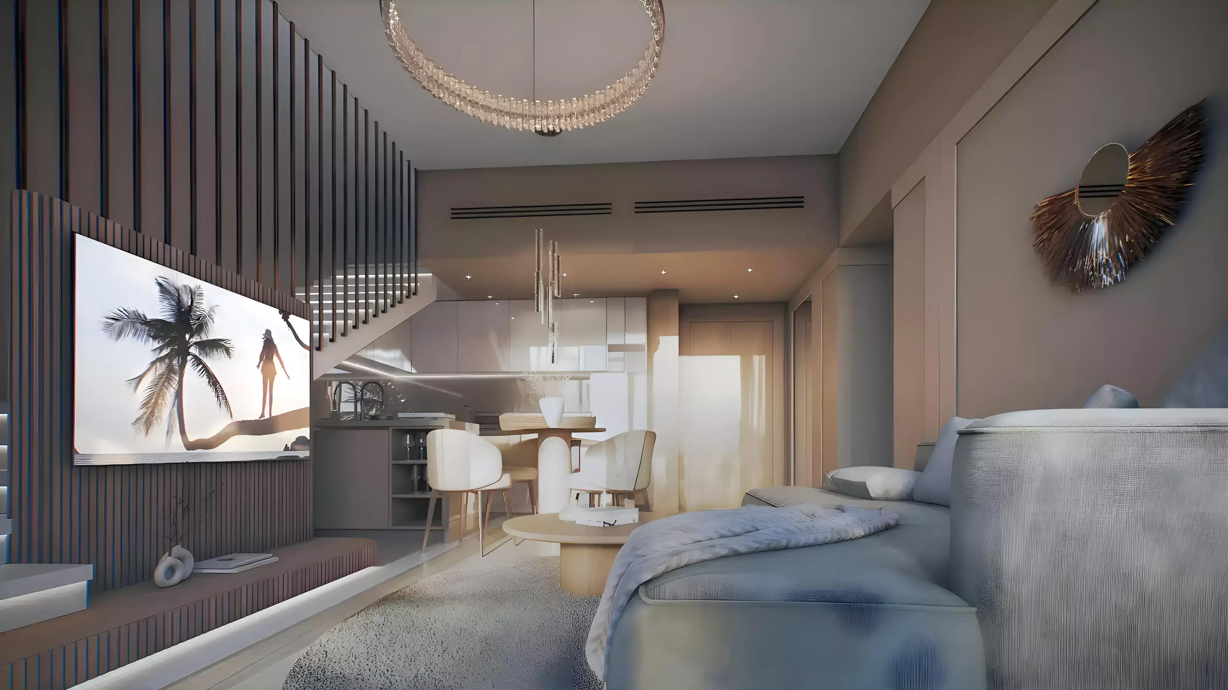 Vitality Residence building elevation and street approach, Jumeirah Village Circle
