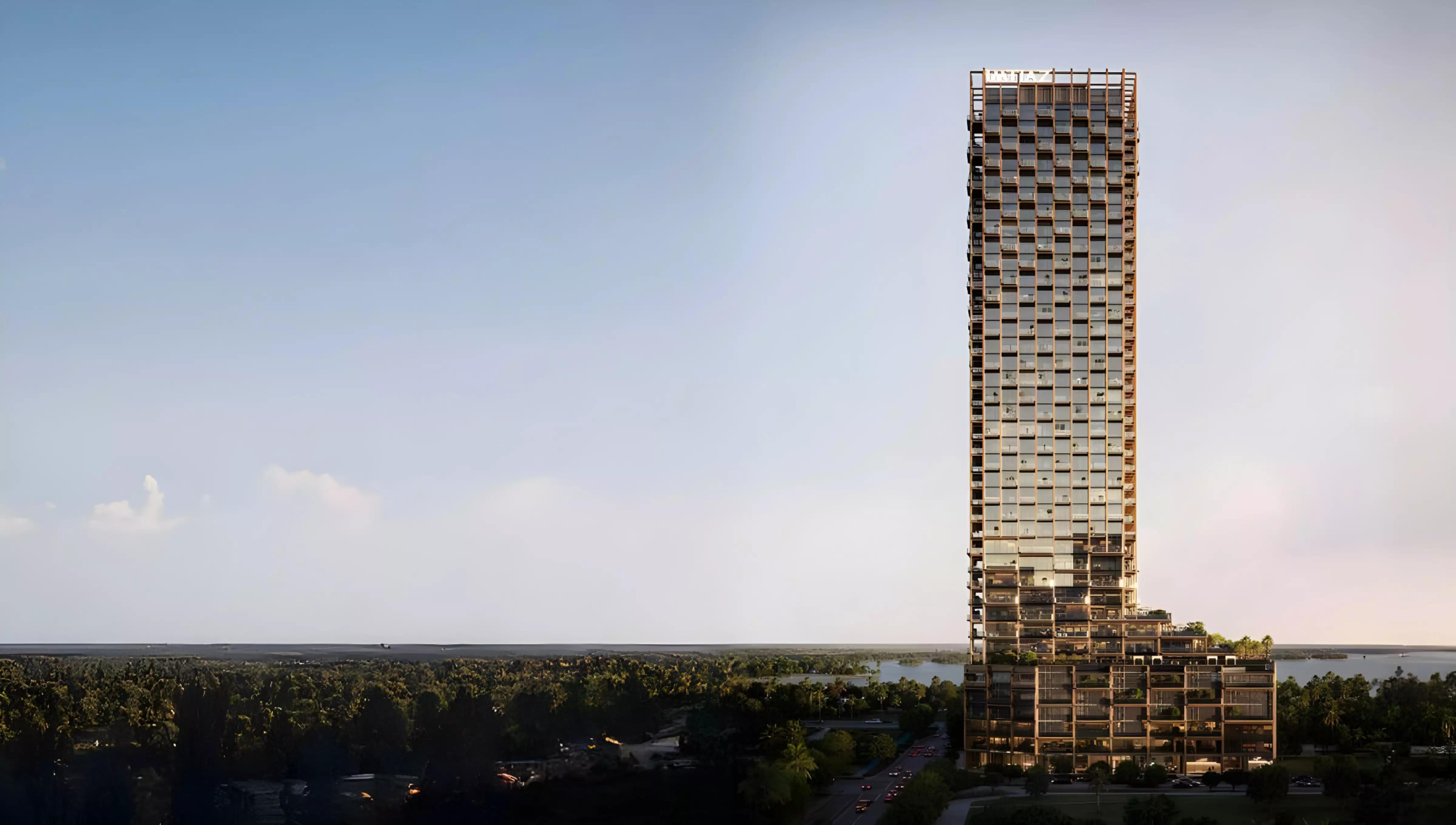 The Symphony facade and architectural detail, Sobha Hartland II, Dubai