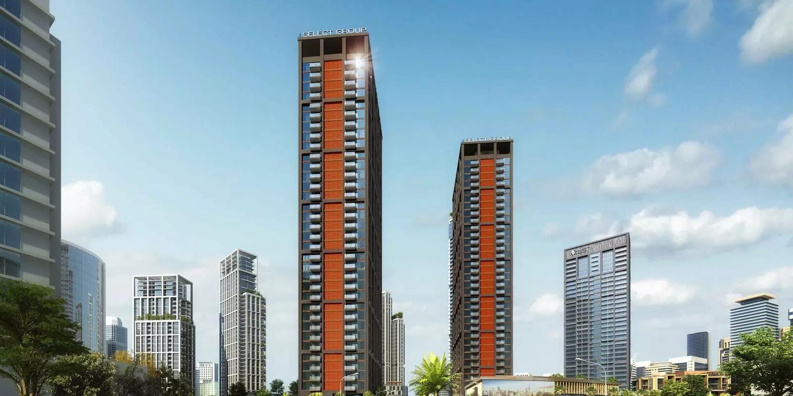 Peninsula One bedroom interior with built-in wardrobes, Business Bay