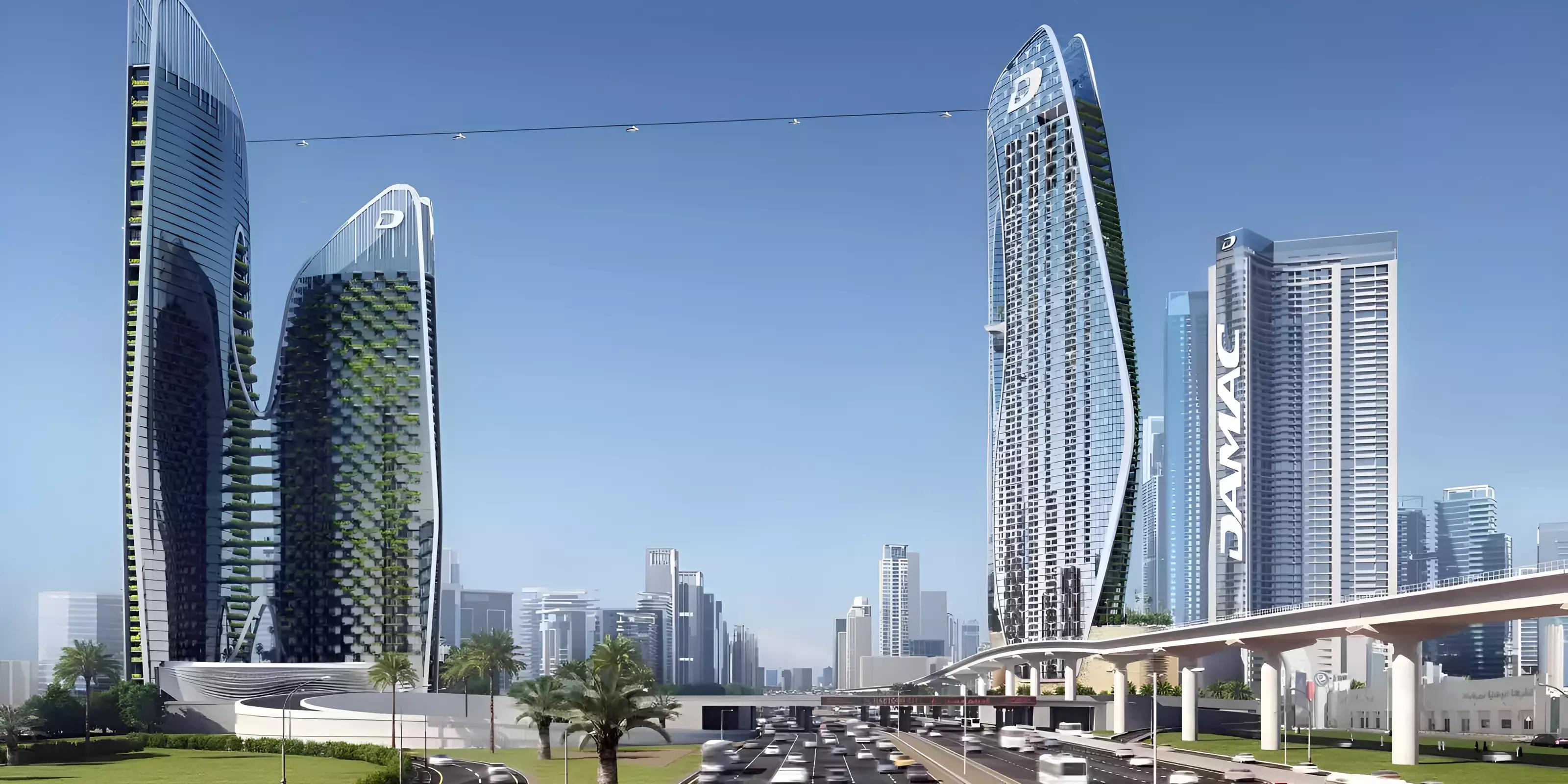 Safa Two tower exterior view, Business Bay, Dubai