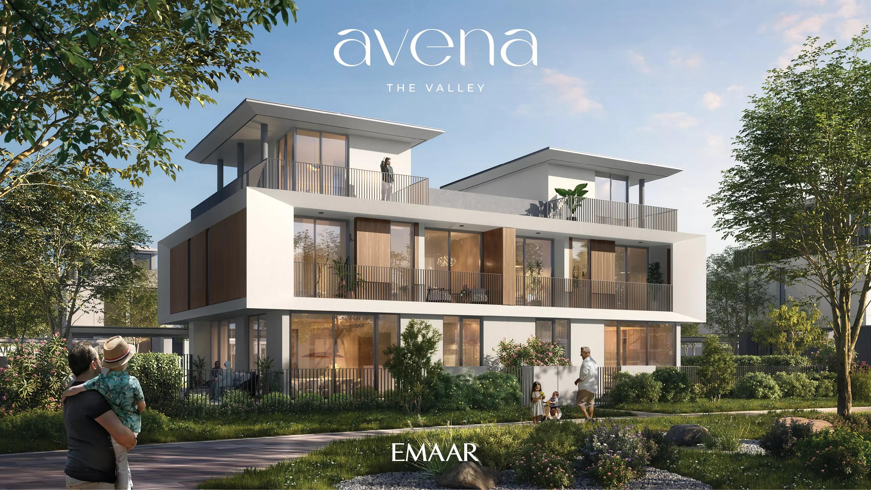 Avena villa interior living space at The Valley, Dubai