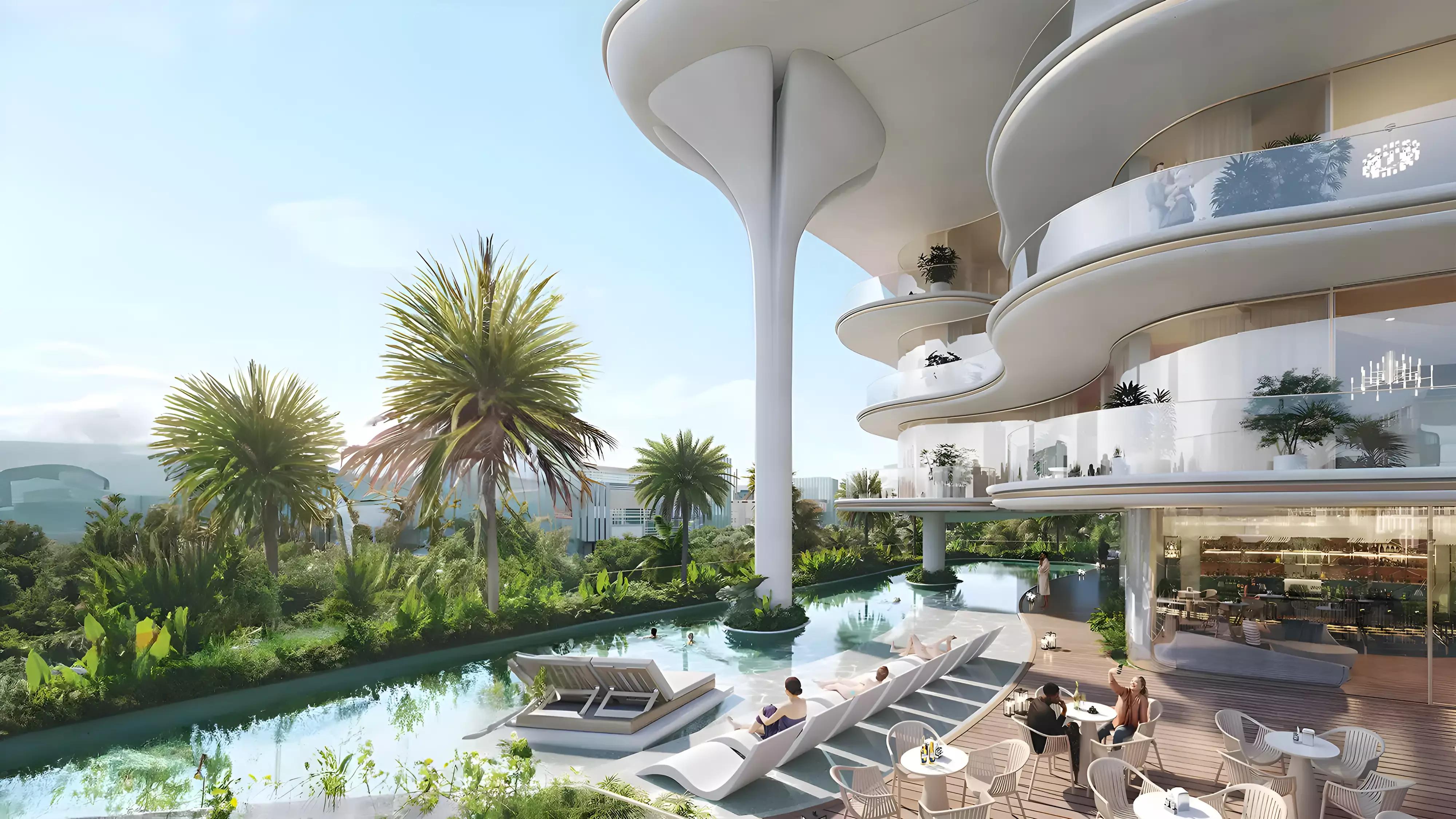 Beach Walk Grand exterior facade view, Dubai Islands, Dubai