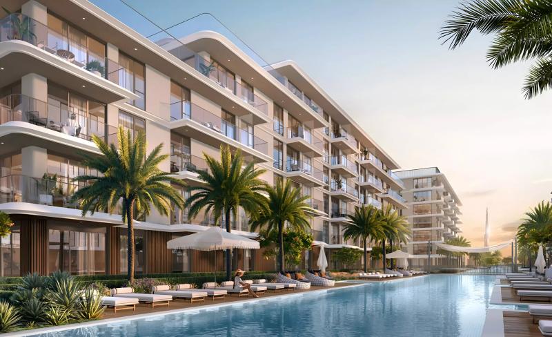 Ocean Views exterior facade at Mina Rashid, Dubai