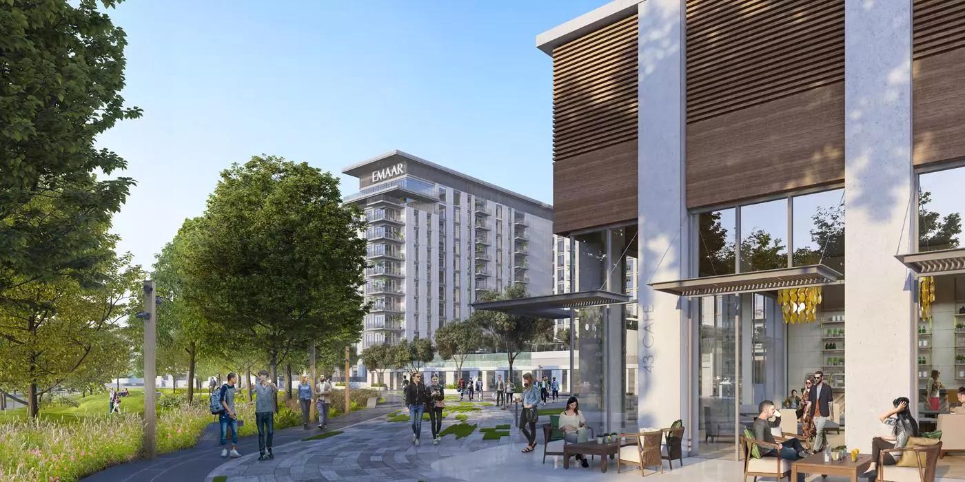 Greenside Residence apartment building exterior, Dubai Hills Estate, Dubai
