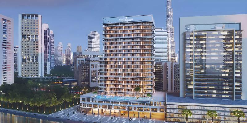 Trillionaire Residences tower exterior in Business Bay, Dubai
