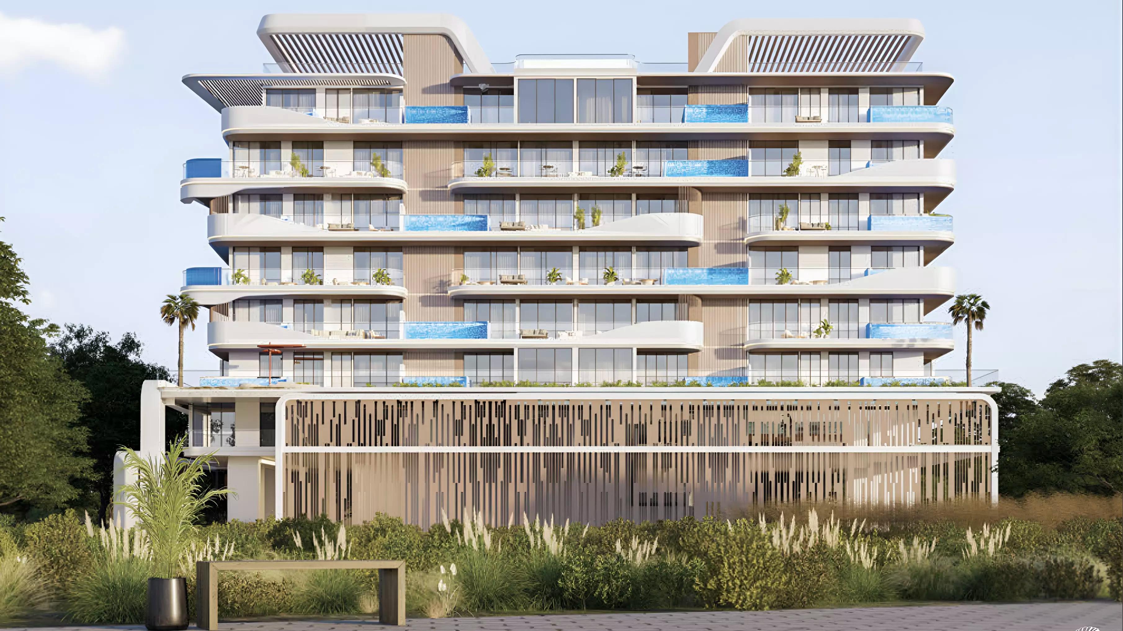 Samana Ocean Pearls Phase 2 exterior tower view, Dubai Islands