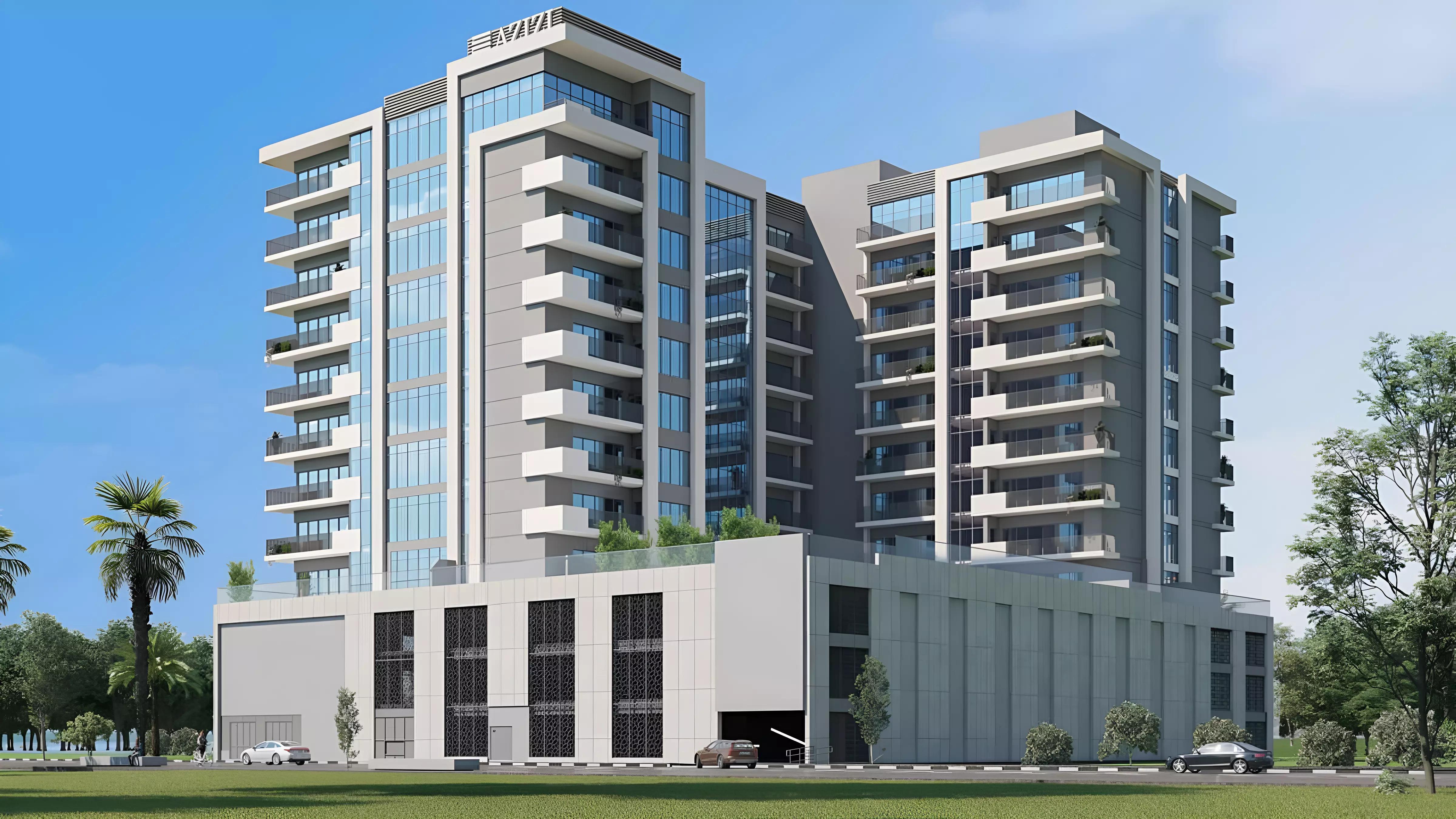 Azizi Zain apartment building exterior, Al Furjan, Dubai