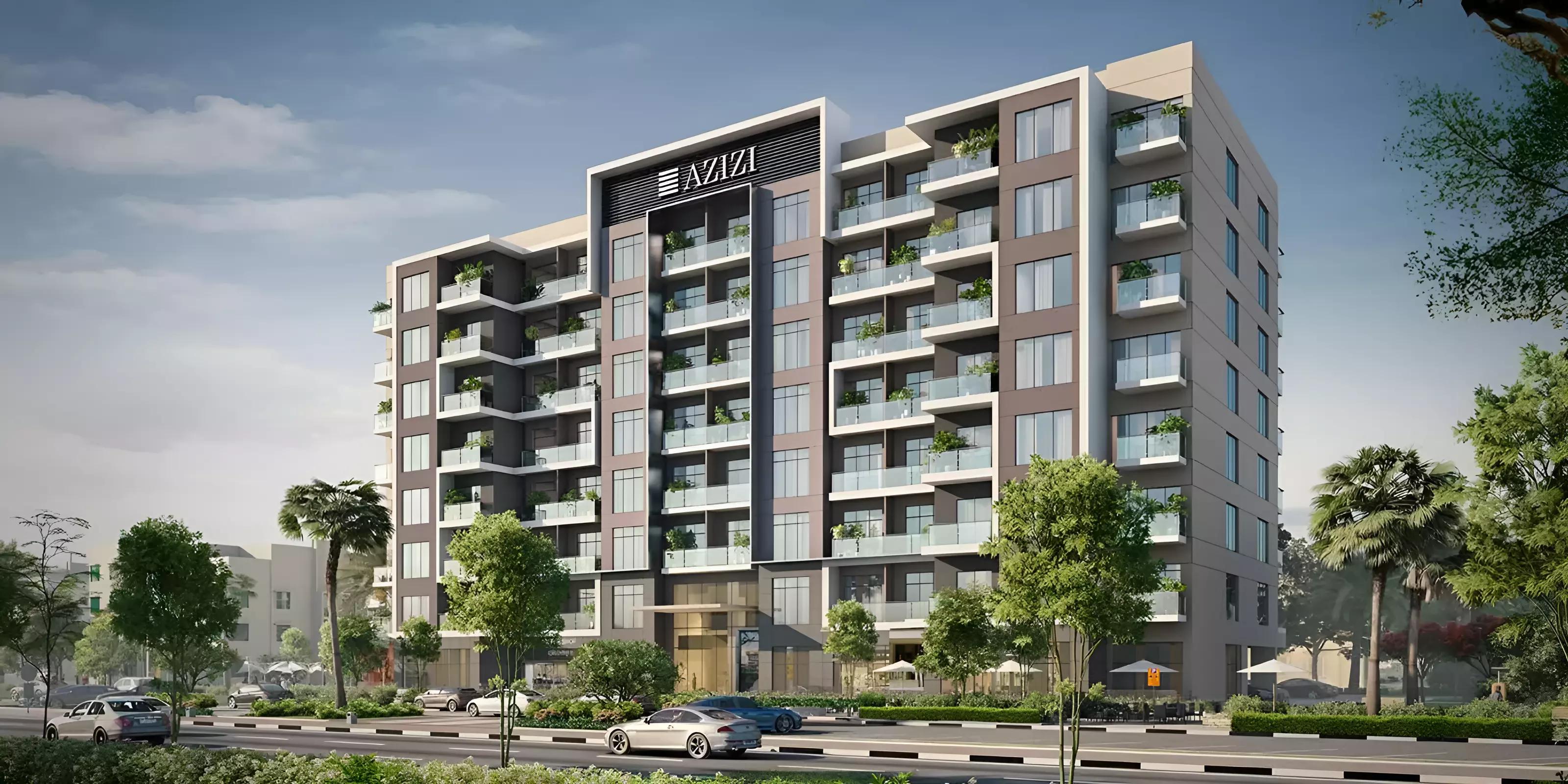 AZIZI Berton exterior facade view, Al Furjan, Dubai