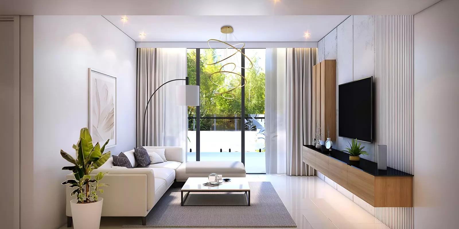 Shared swimming pool area at Prime Residency Phase 3, Al Furjan