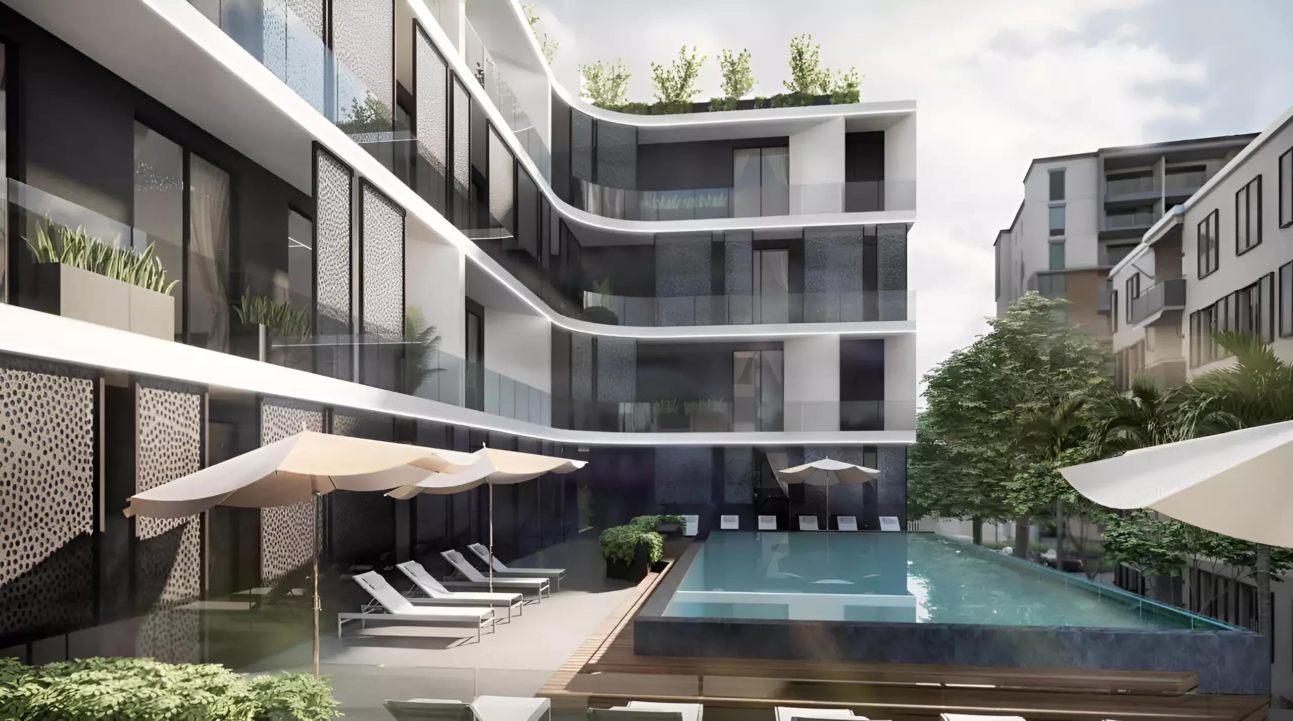 Interior amenity space at Trafford Residence, Dubai South