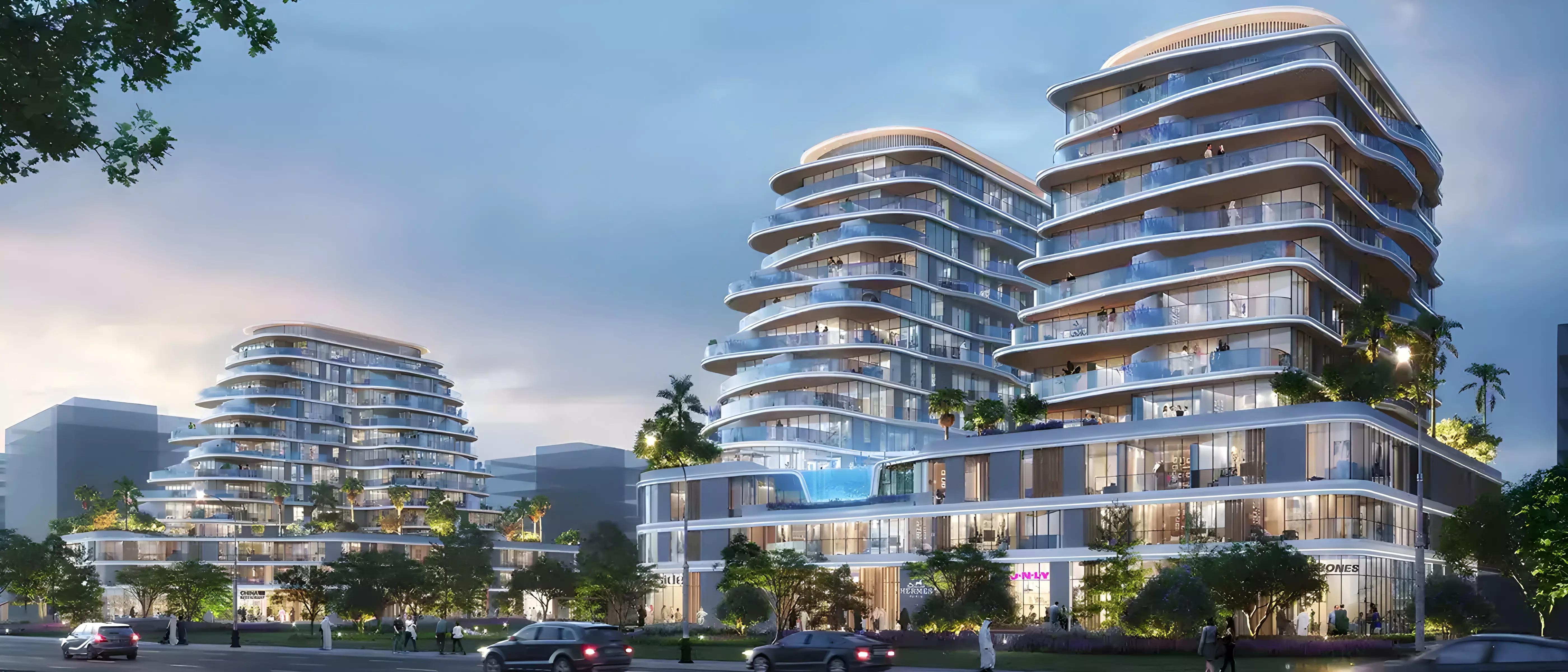 Zephyra Residences 2 by Arsenal East exterior render, Dubai Islands