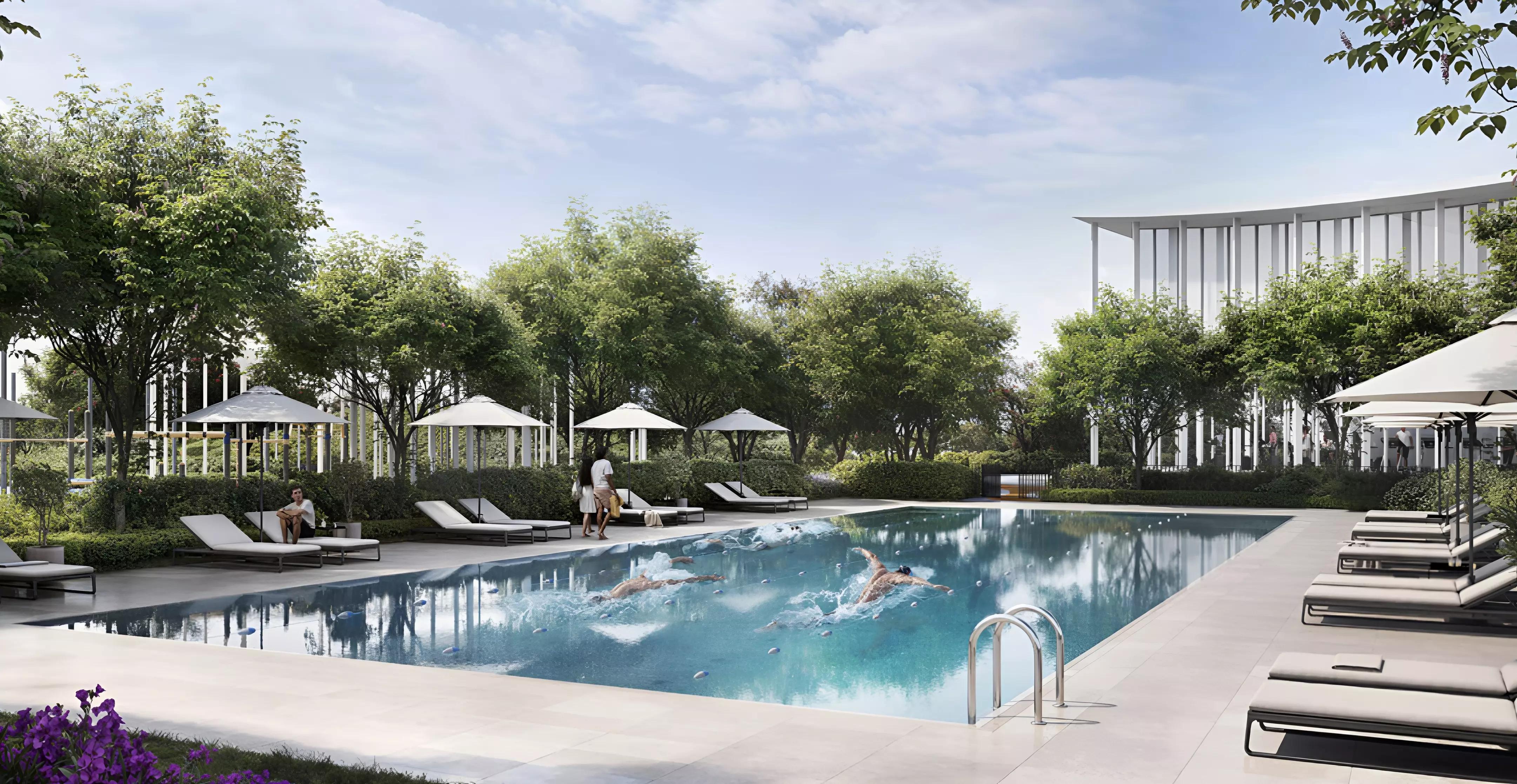 Vida Residences Hillside indoor swimming pool area, Dubai Hills Estate