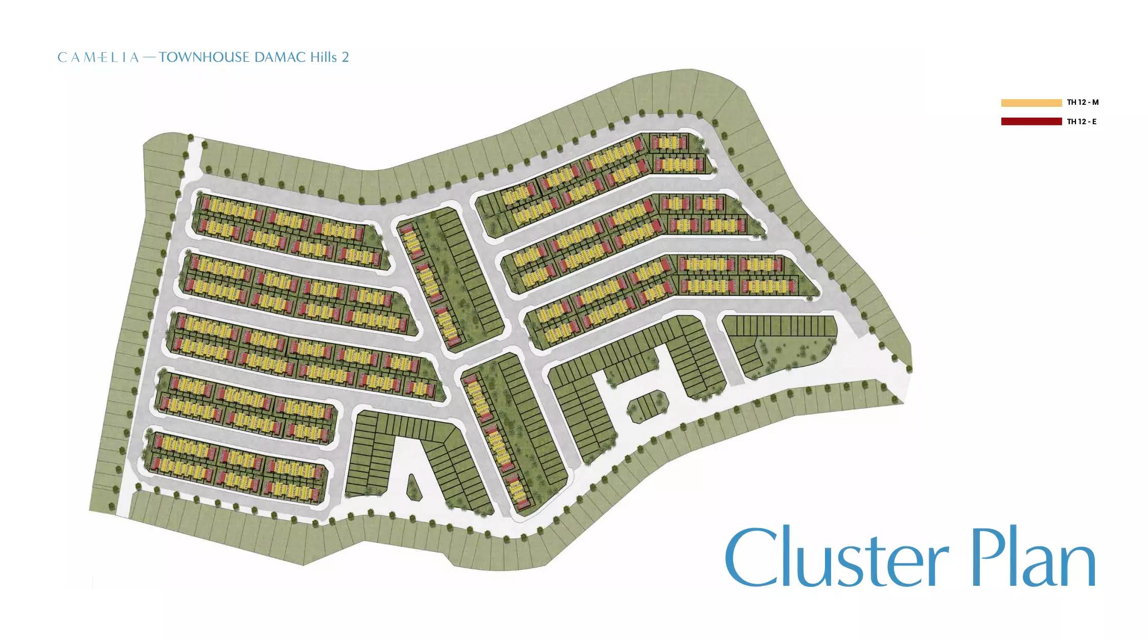 Camelia master plan layout, DAMAC Hills, Dubai