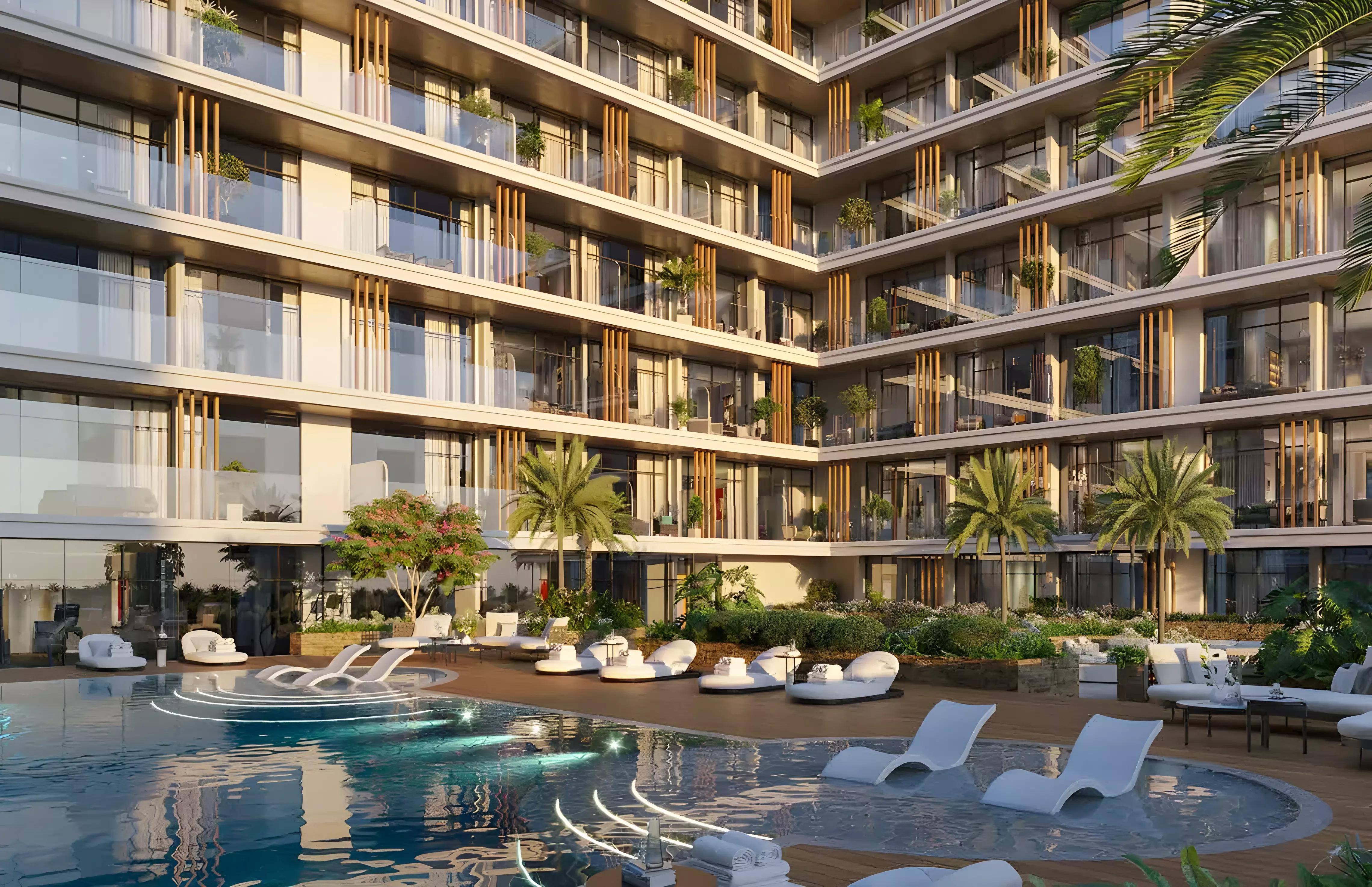 Holm One residential facade and entrance, Al Satwa, Dubai