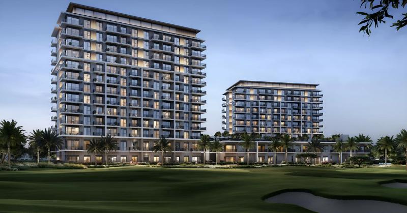 Grove Ridge exterior building facade at Emaar South, Dubai South