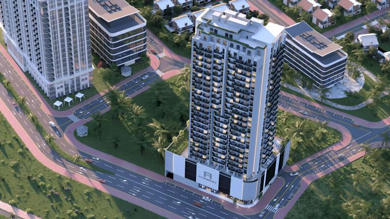 FH Residency exterior facade view, Jumeirah Village Triangle, Dubai