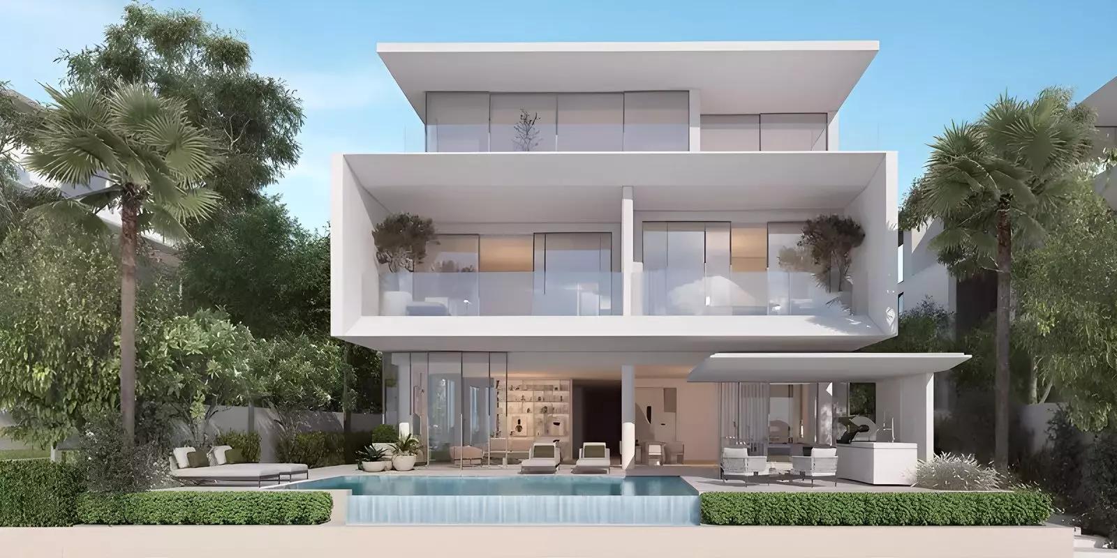 Villa interior living space at Azure Blue Villas, Palm Jebel Ali, Dubai