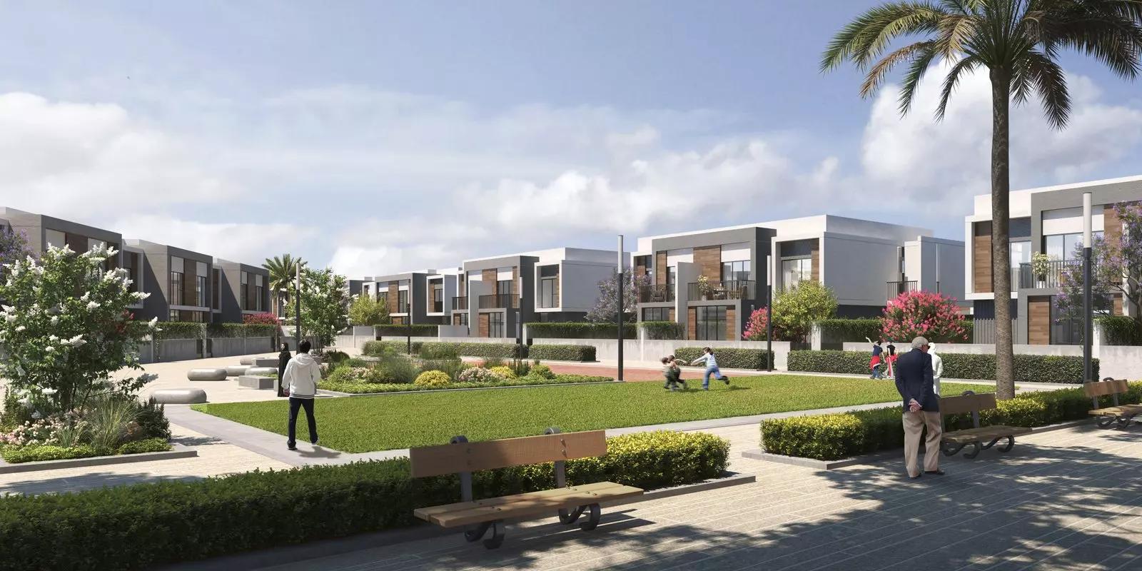 The Pulse Villas exterior view, Dubai South, Dubai