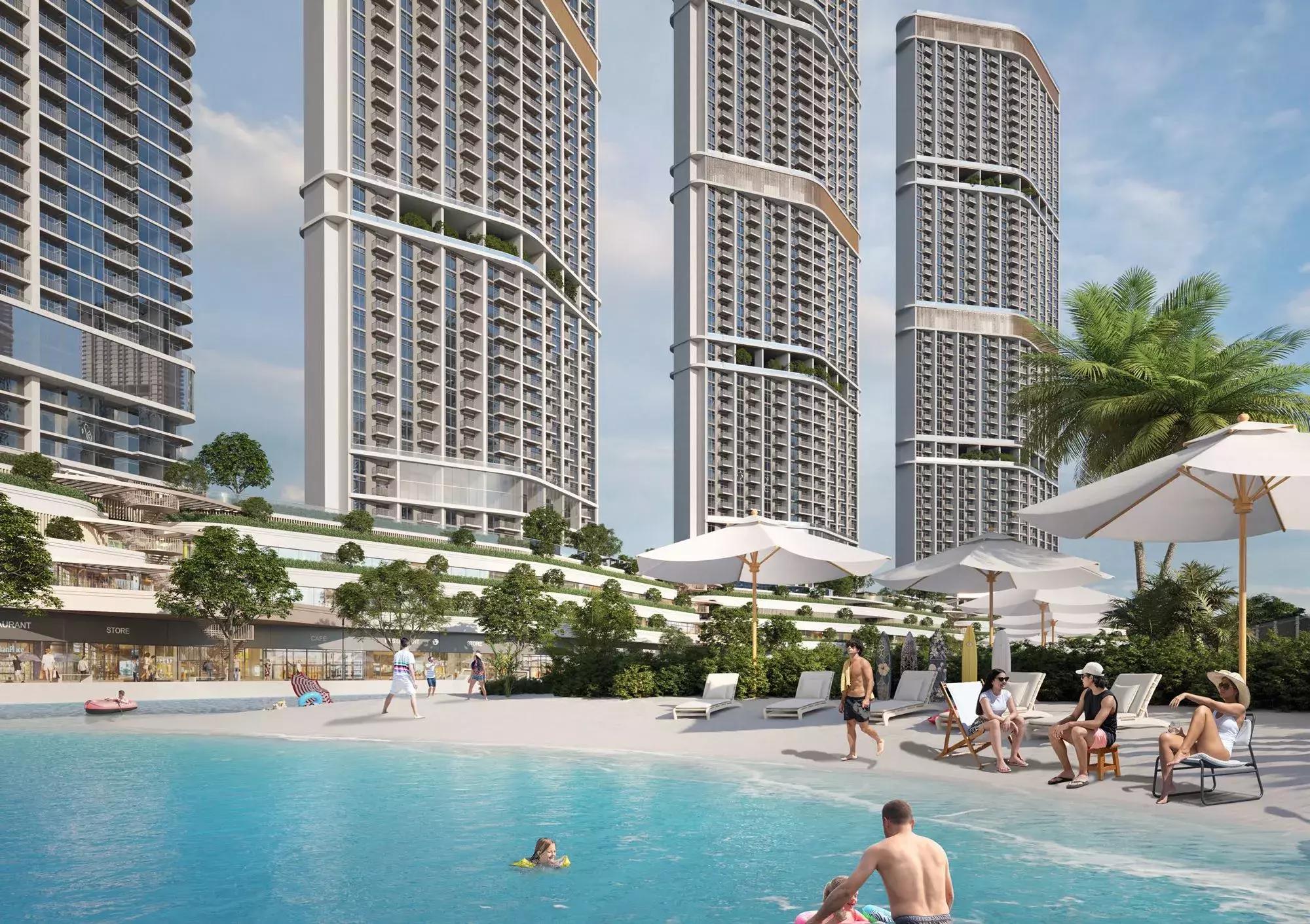 Green Vistas residential tower elevation, Sobha Hartland II, Dubai