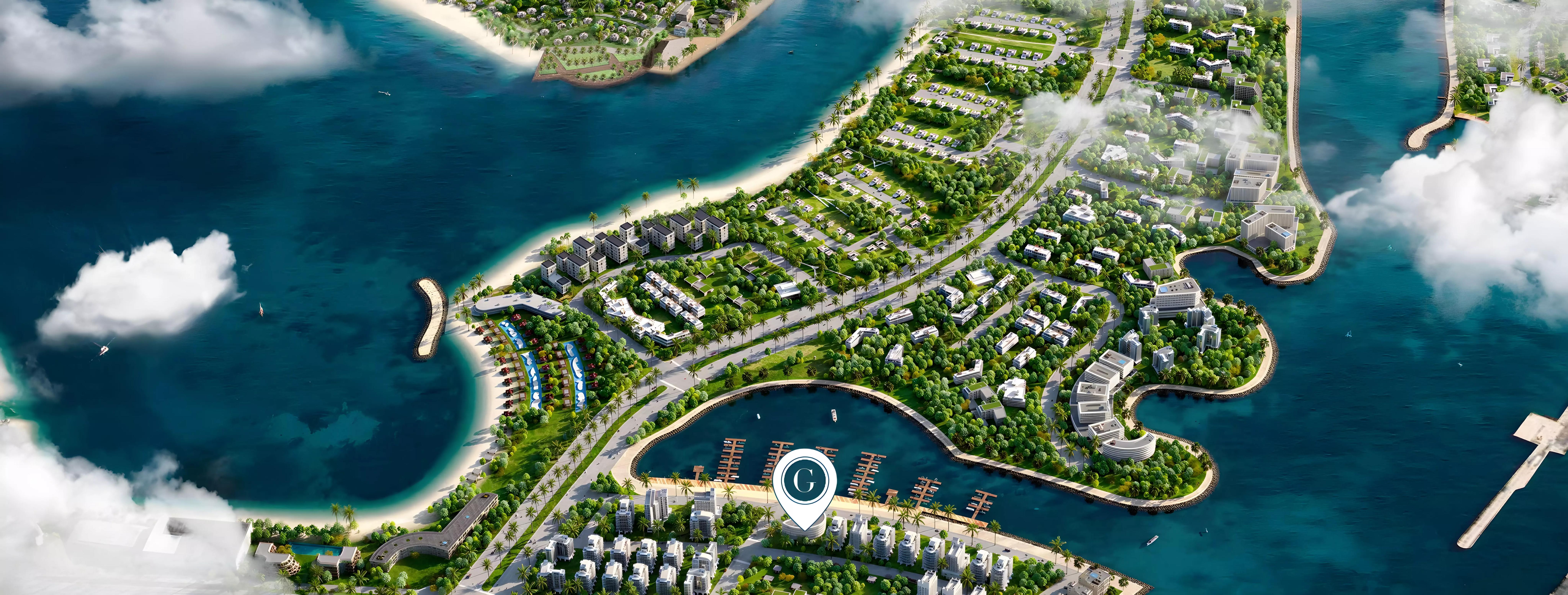 Villa Del Garda master plan layout, Dubai Islands