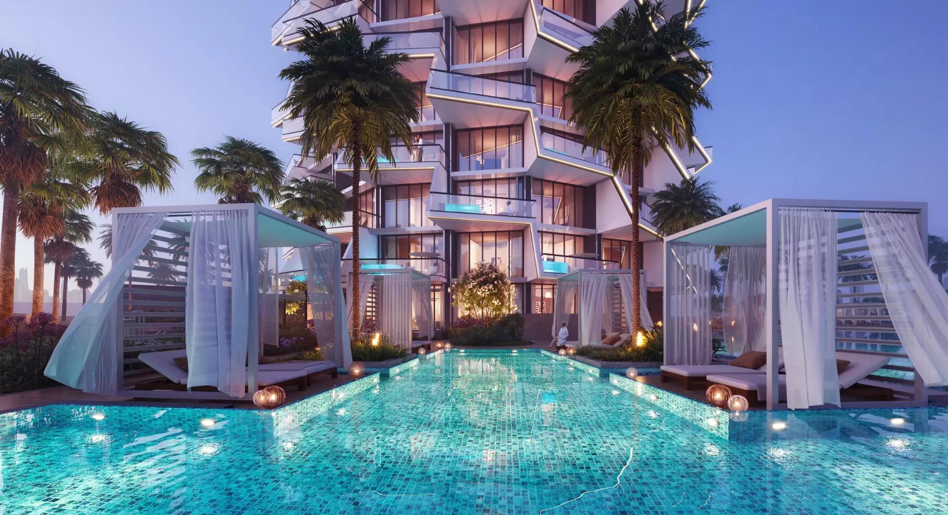 Binghatti Phantom building elevation, JVC, Dubai