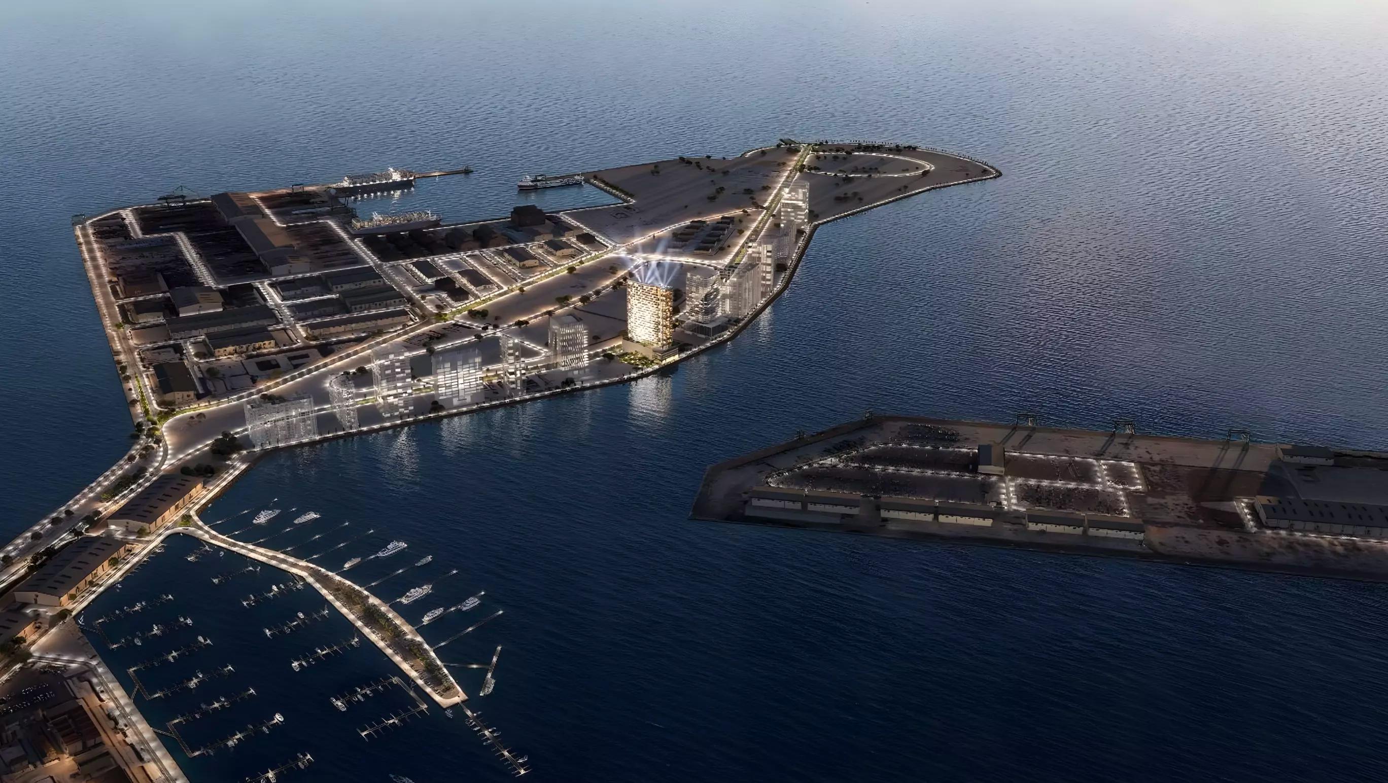 Franck Muller Yachting tower exterior render by London Gate, Dubai Maritime City