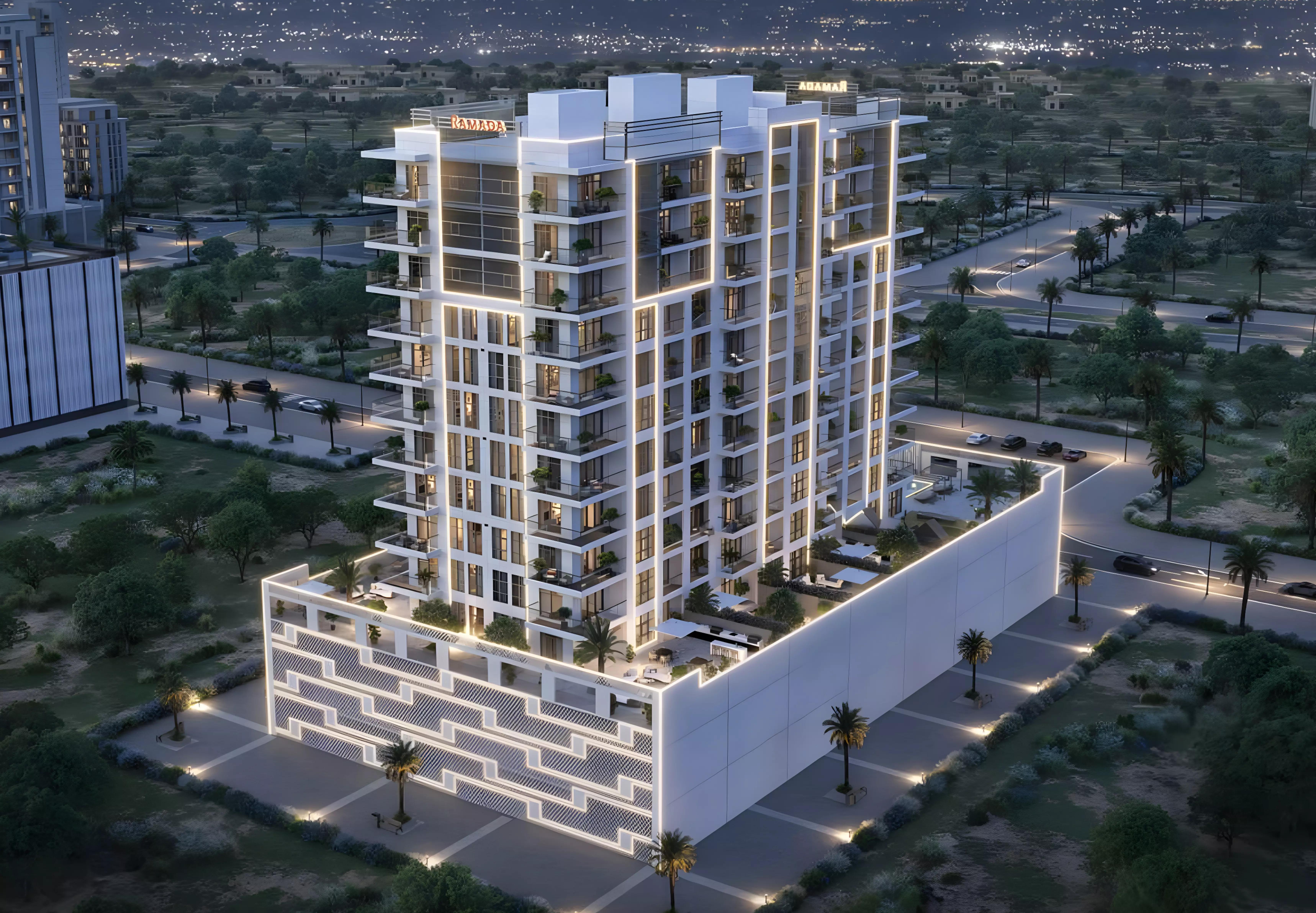 Landscaped garden area at Ramada Residences by Wyndham