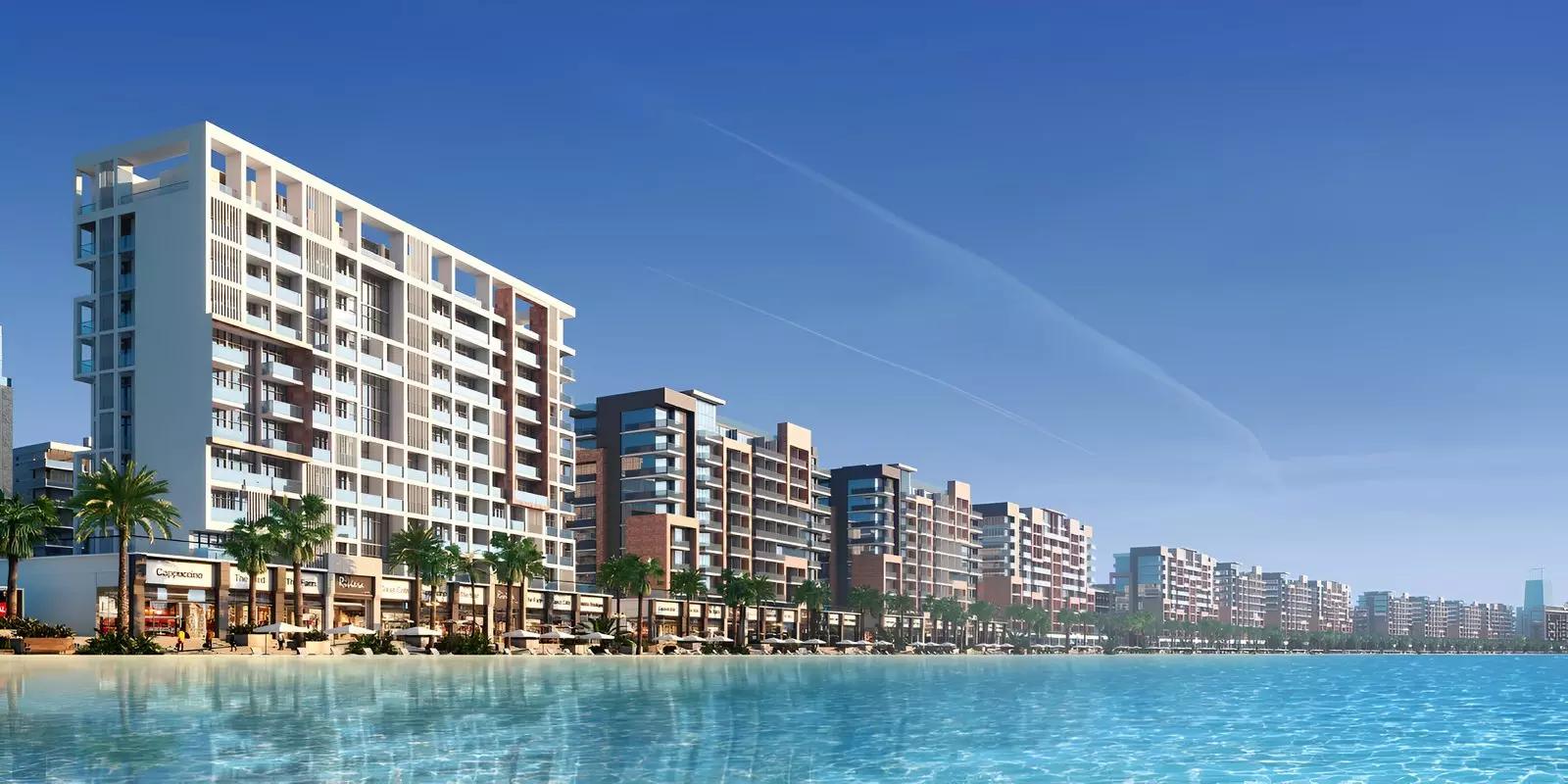 Azizi Riviera 28 residential building with riviera-style architecture