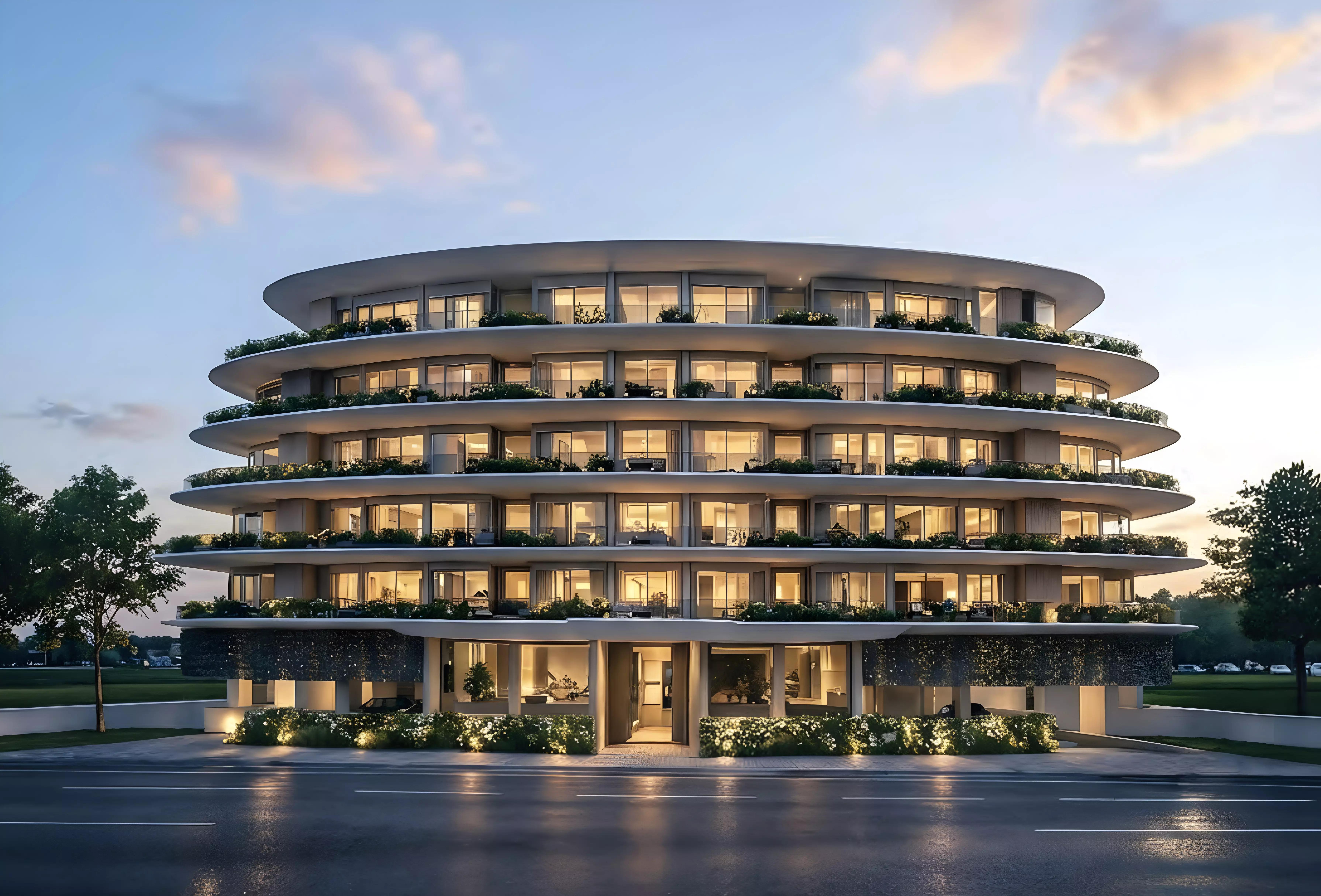 Lincoln Star Residence 4 exterior building facade, Dubai South, Dubai