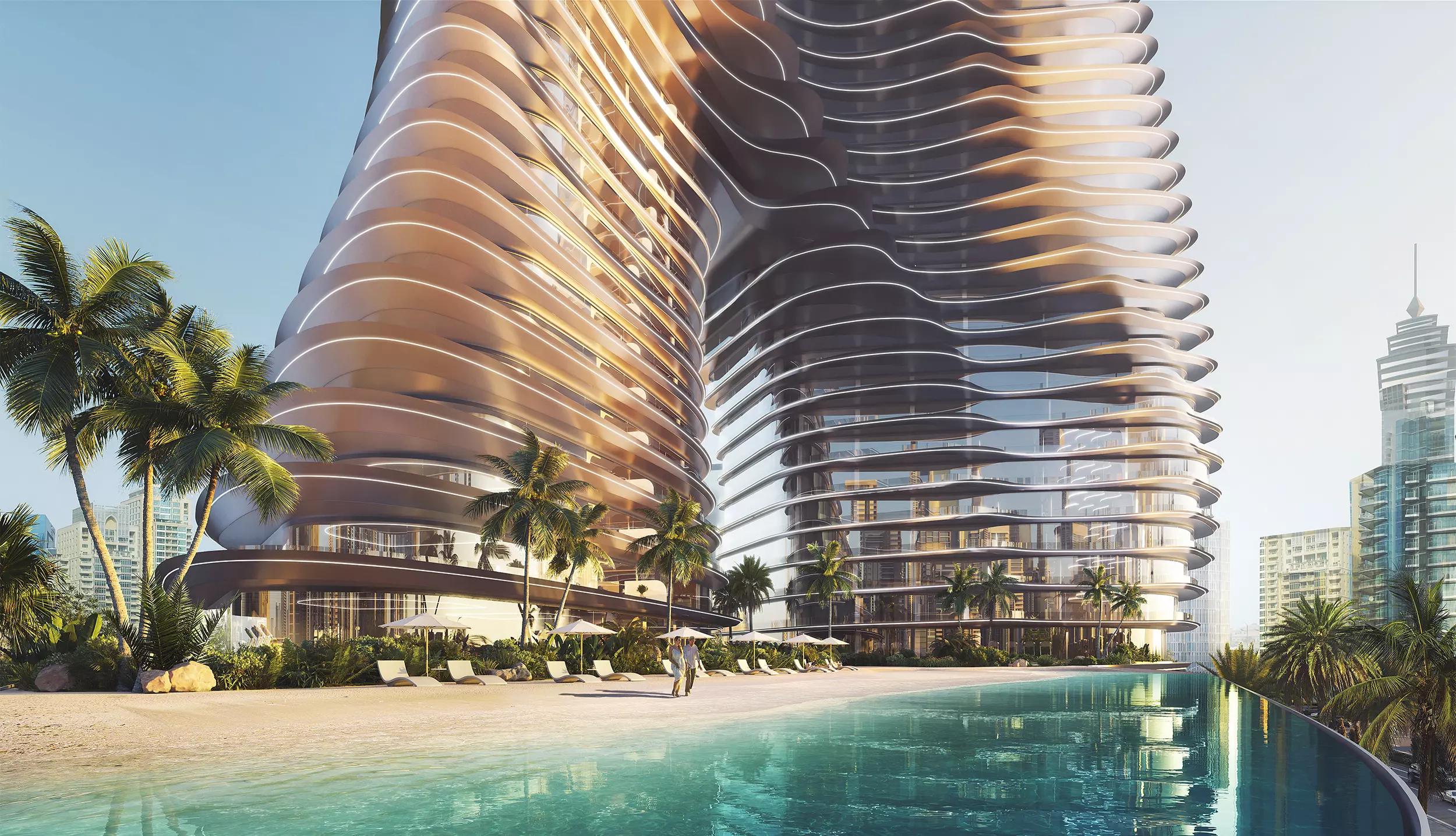 Bugatti Residences bedroom interior, Business Bay, Dubai