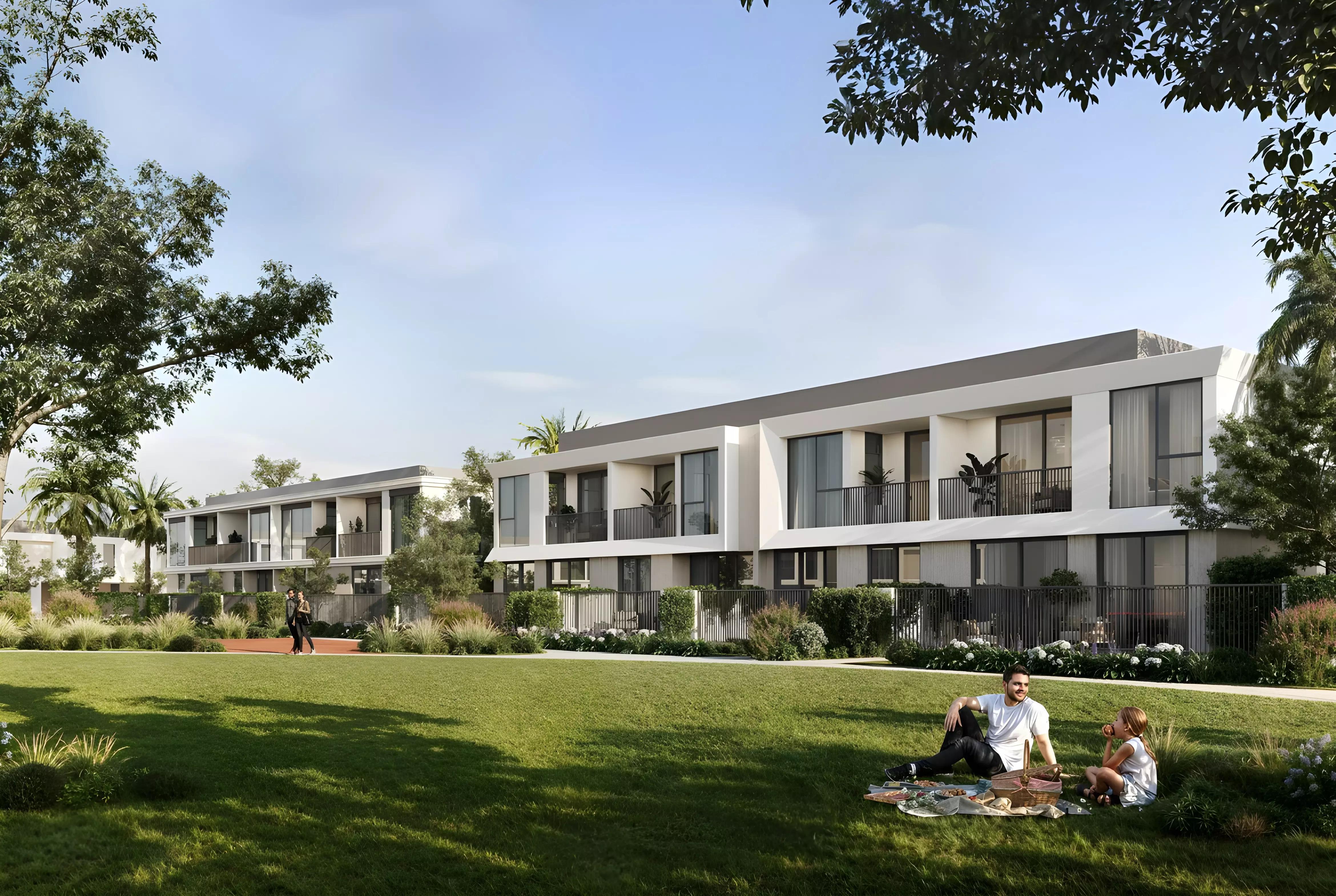 Greenville Phase 2 townhouse living area interior, Emaar South, Dubai