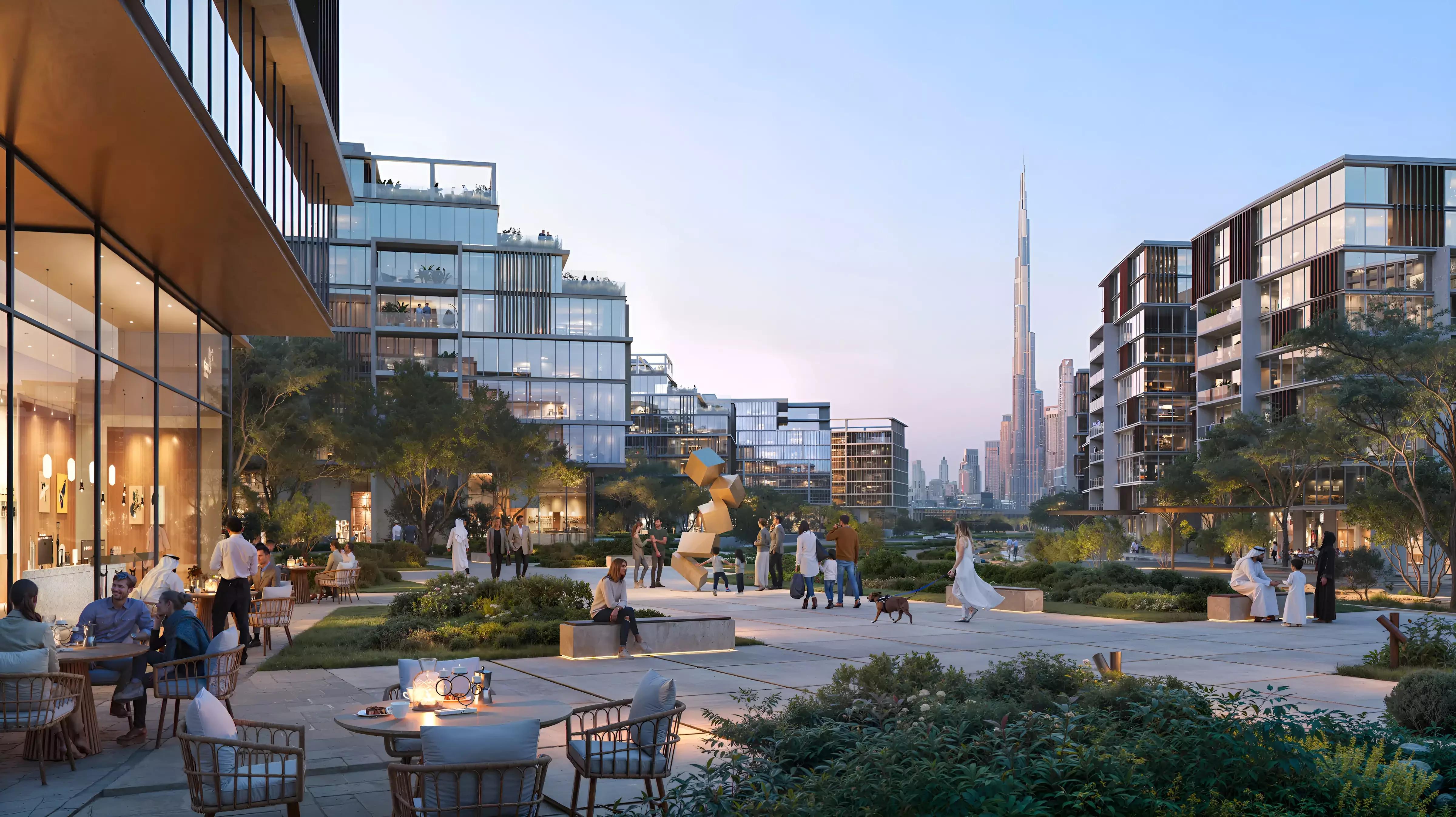 Residential tower elevation view, The Residences DIFC, Dubai