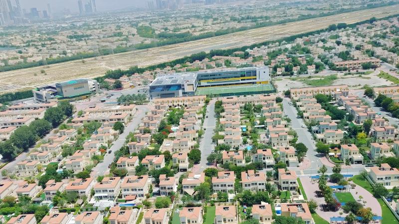 Exterior view of Paradise One apartment building by Nakheel in Jumeirah Village Triangle, Dubai