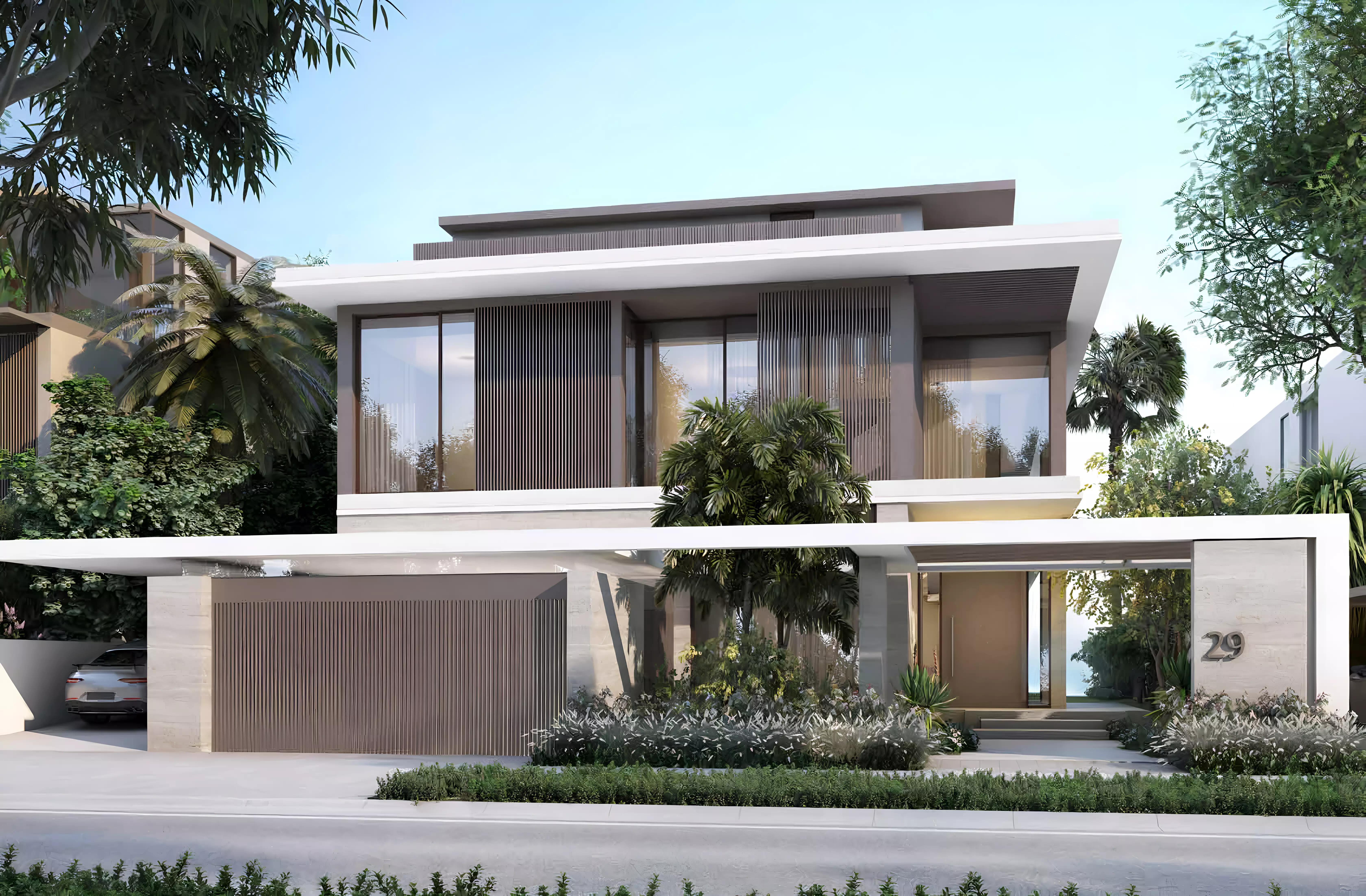 Palm Jebel Ali Frond J waterfront villa exterior, Nakheel, Dubai