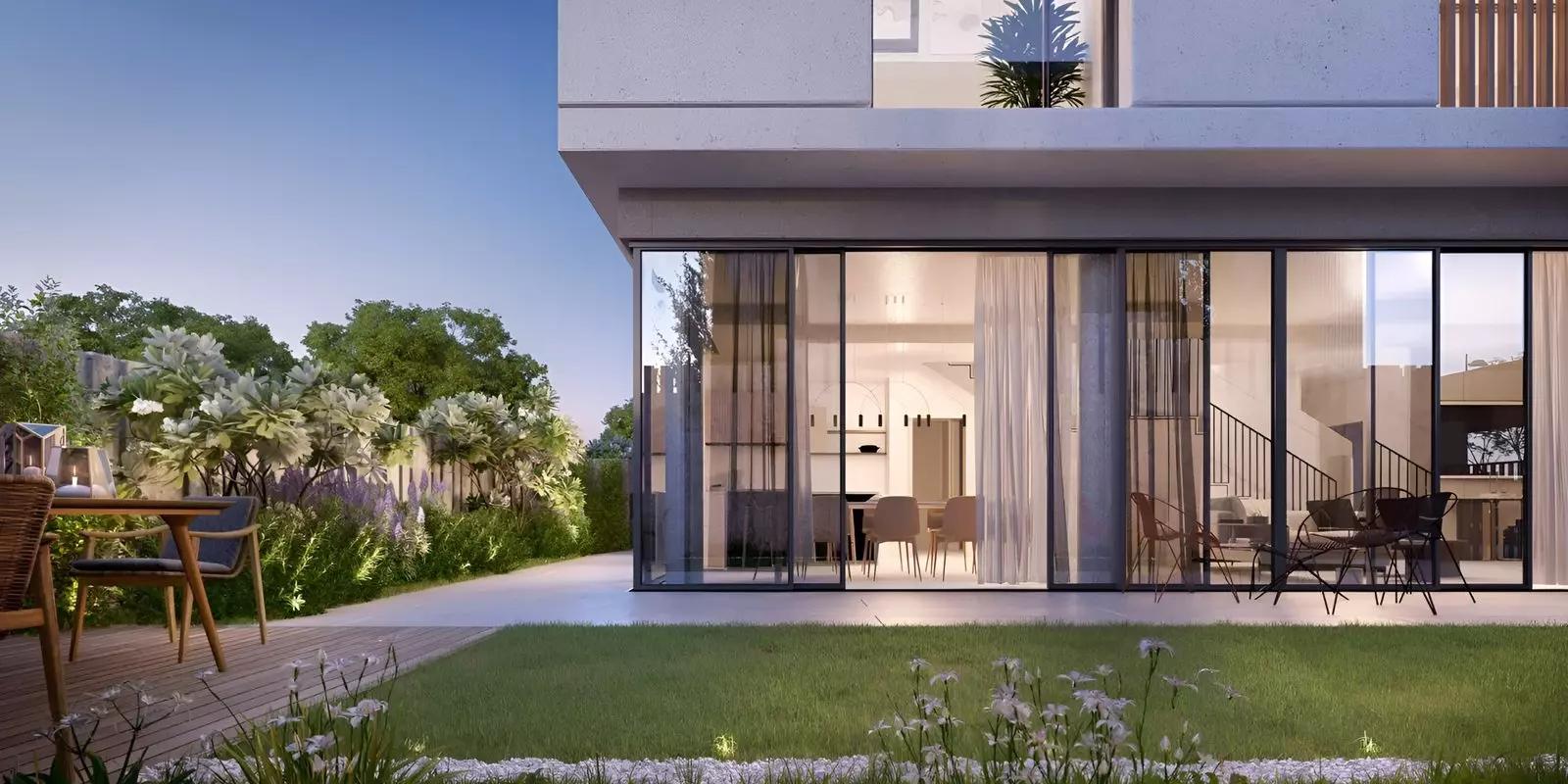 Villa facade and driveway at June Phase 2, Arabian Ranches 3