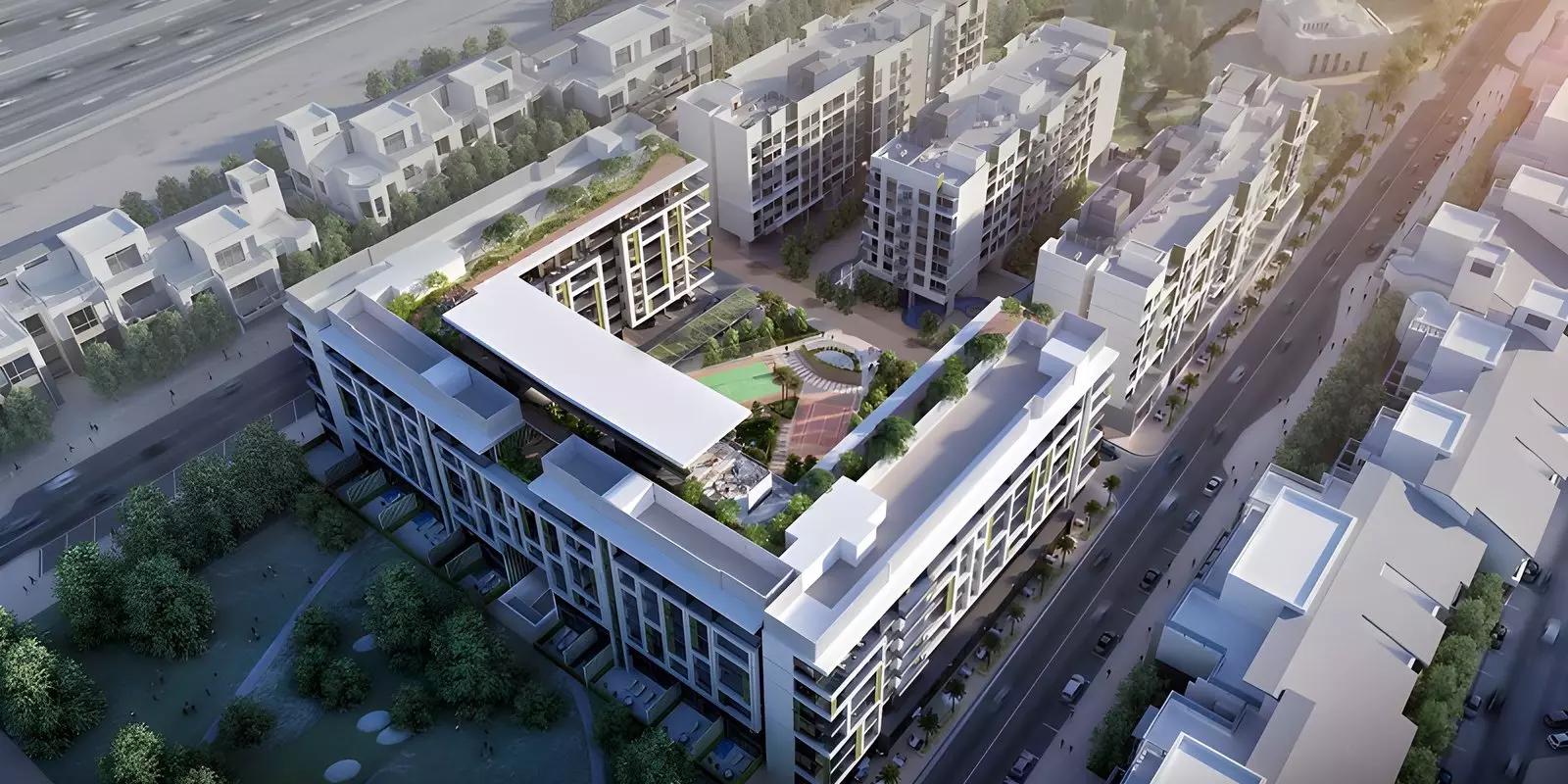 Maison Elysee apartment interior living space, JVC, Dubai