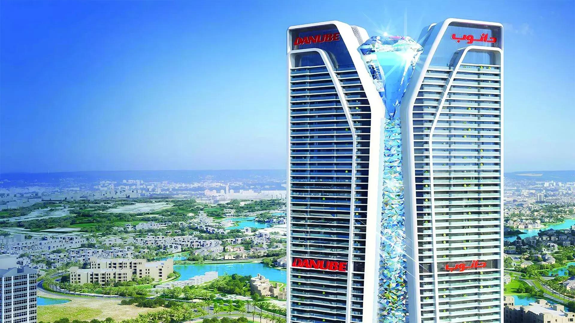 Diamondz tower exterior view in Jumeirah Lake Towers, Dubai