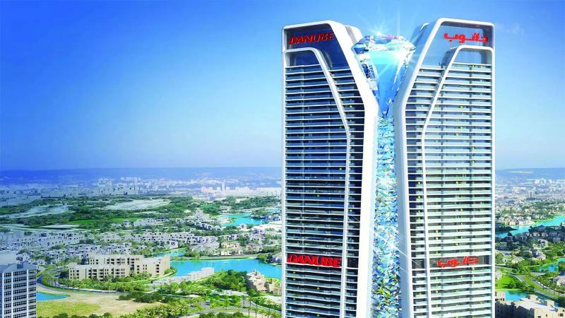Diamondz tower exterior view in Jumeirah Lake Towers, Dubai