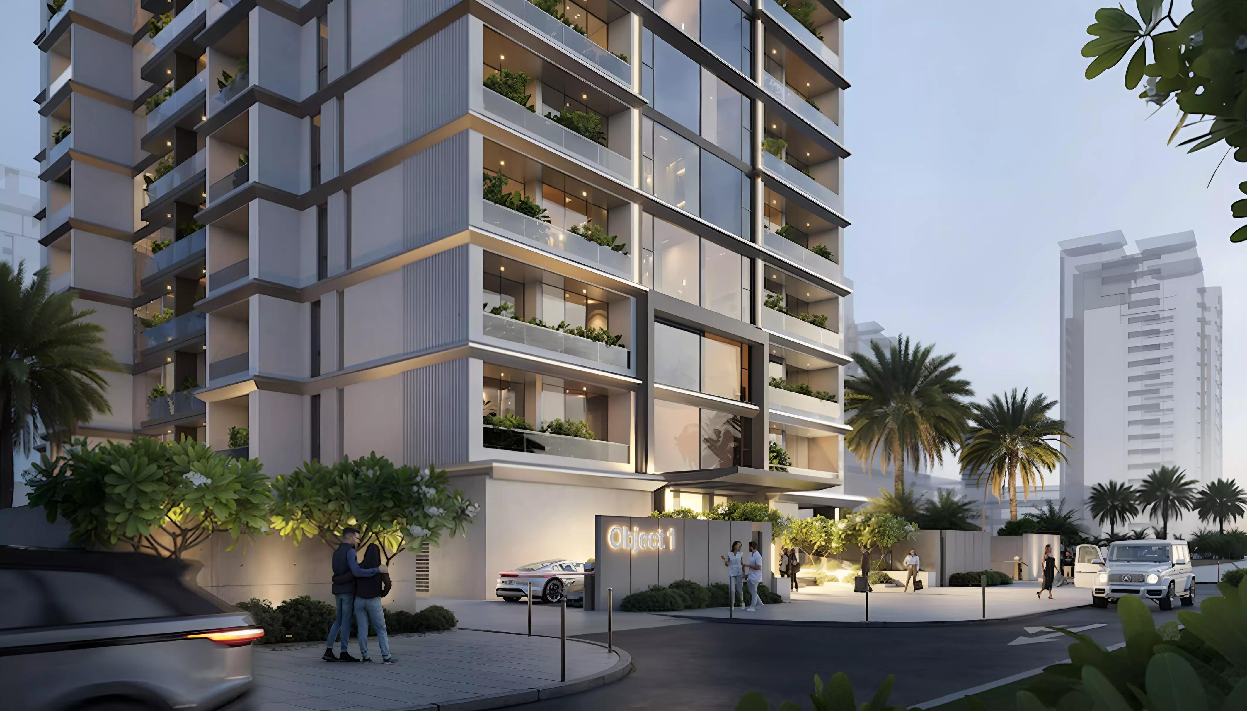 Verdania 1 development exterior view, Dubai Land Residence Complex, Dubai