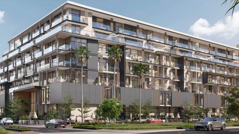 Oxford 212 exterior facade, Jumeirah Village Circle, Dubai