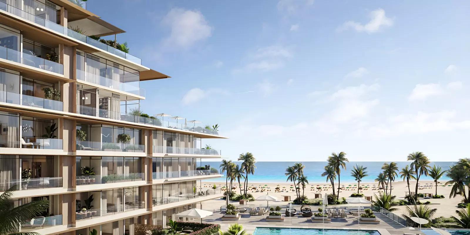 Rixos Phase 2 by Nakheel exterior facade view, Dubai Islands