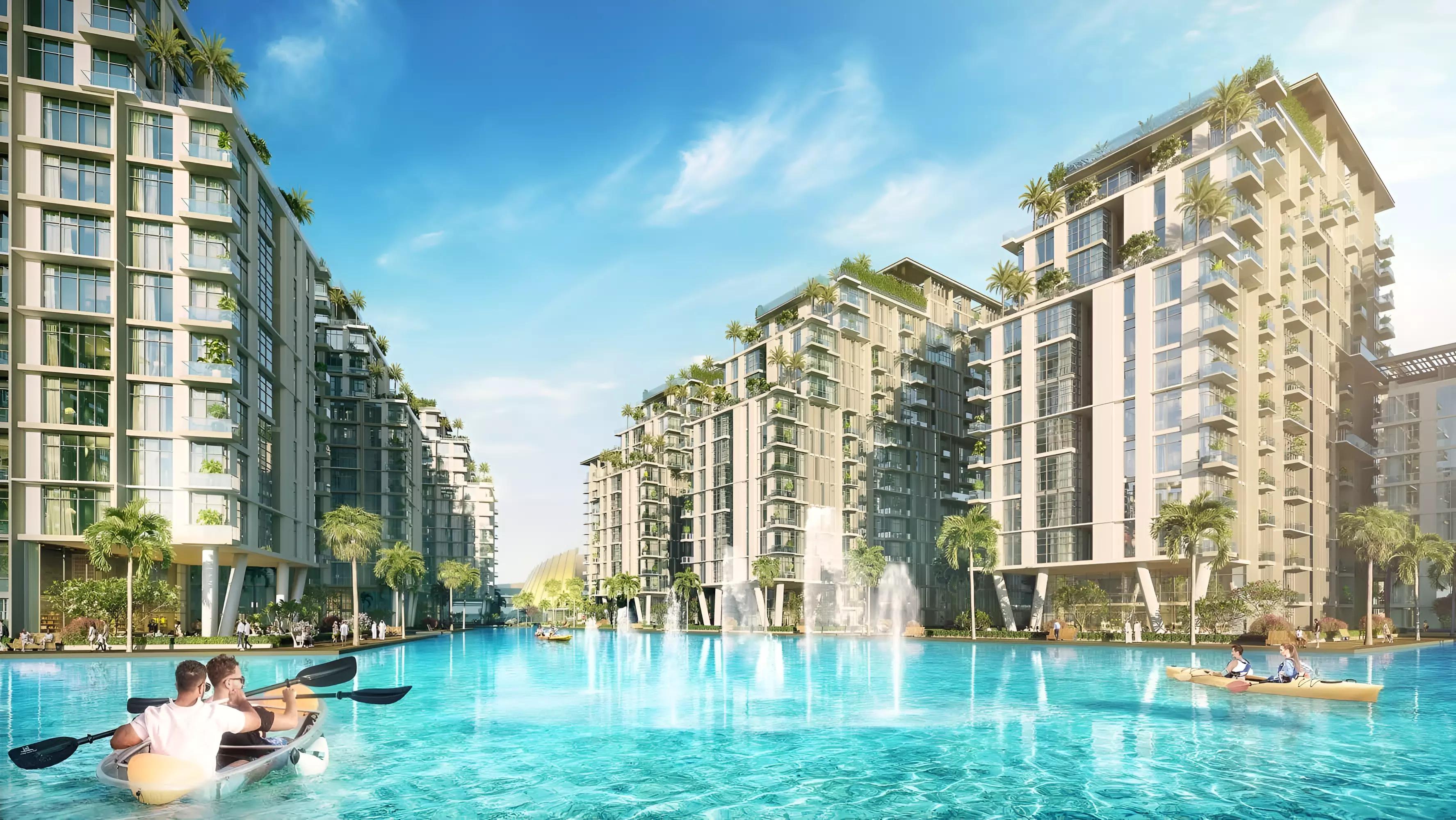 Azizi Venice 9 amenity area, Dubai South
