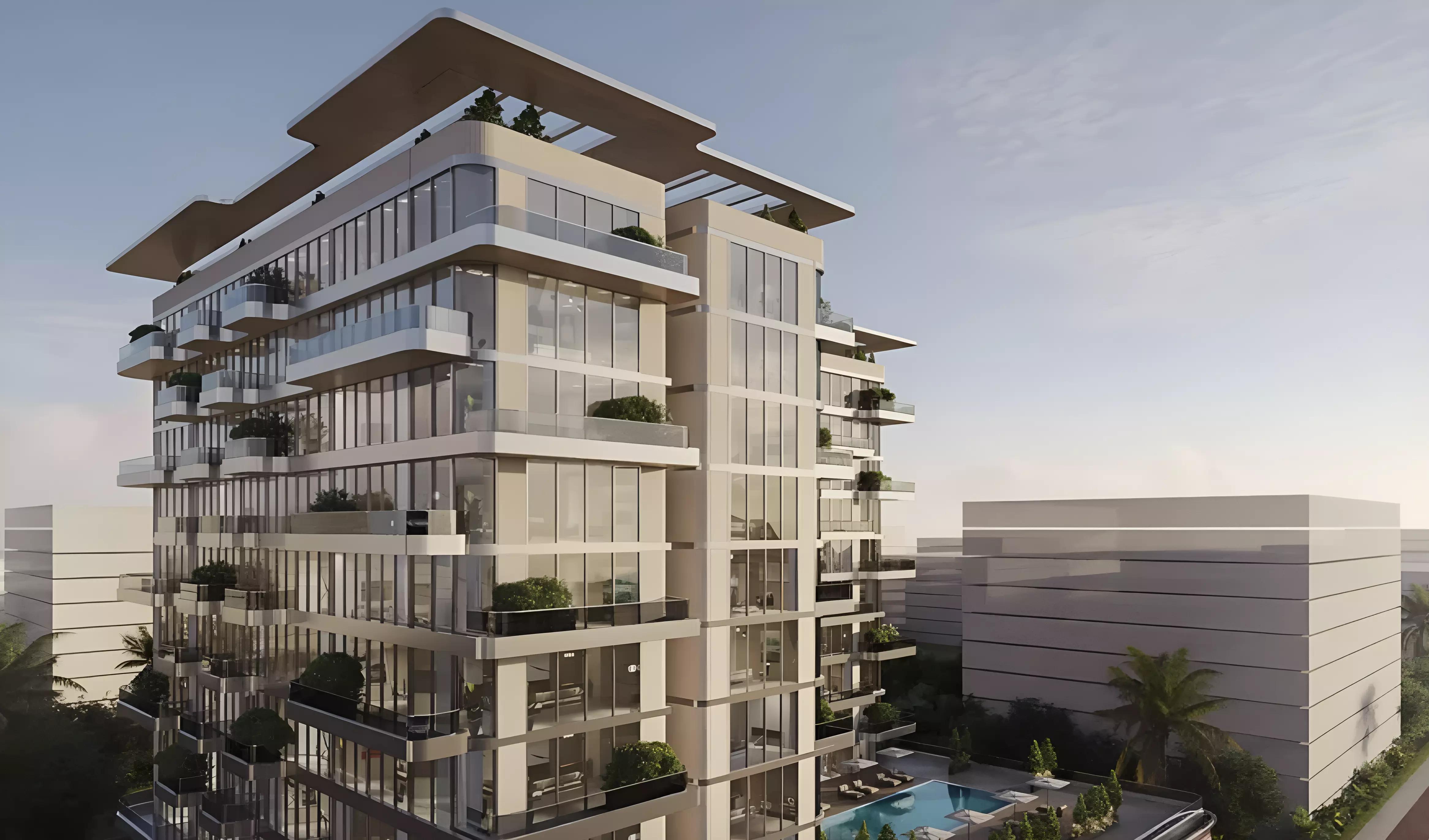 Seaside by Prestige One shared pool deck, Dubai Islands, Dubai