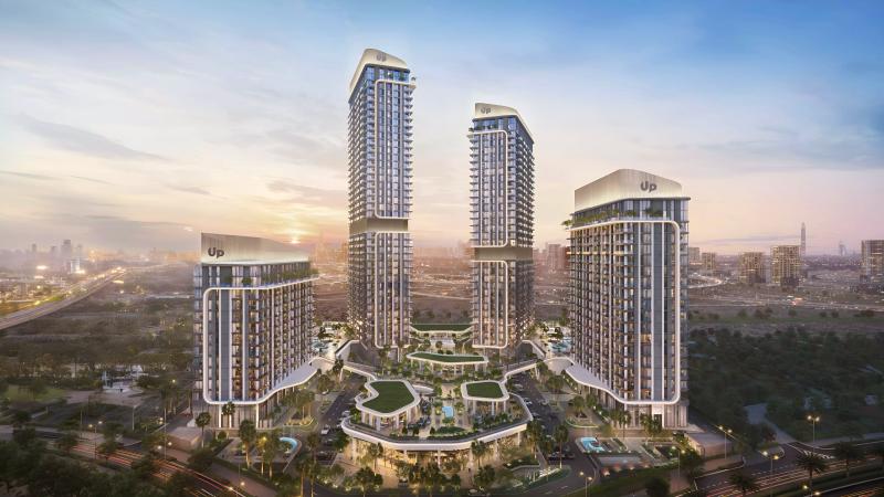 Mirdad 3 residential building exterior at Motor City, Dubai