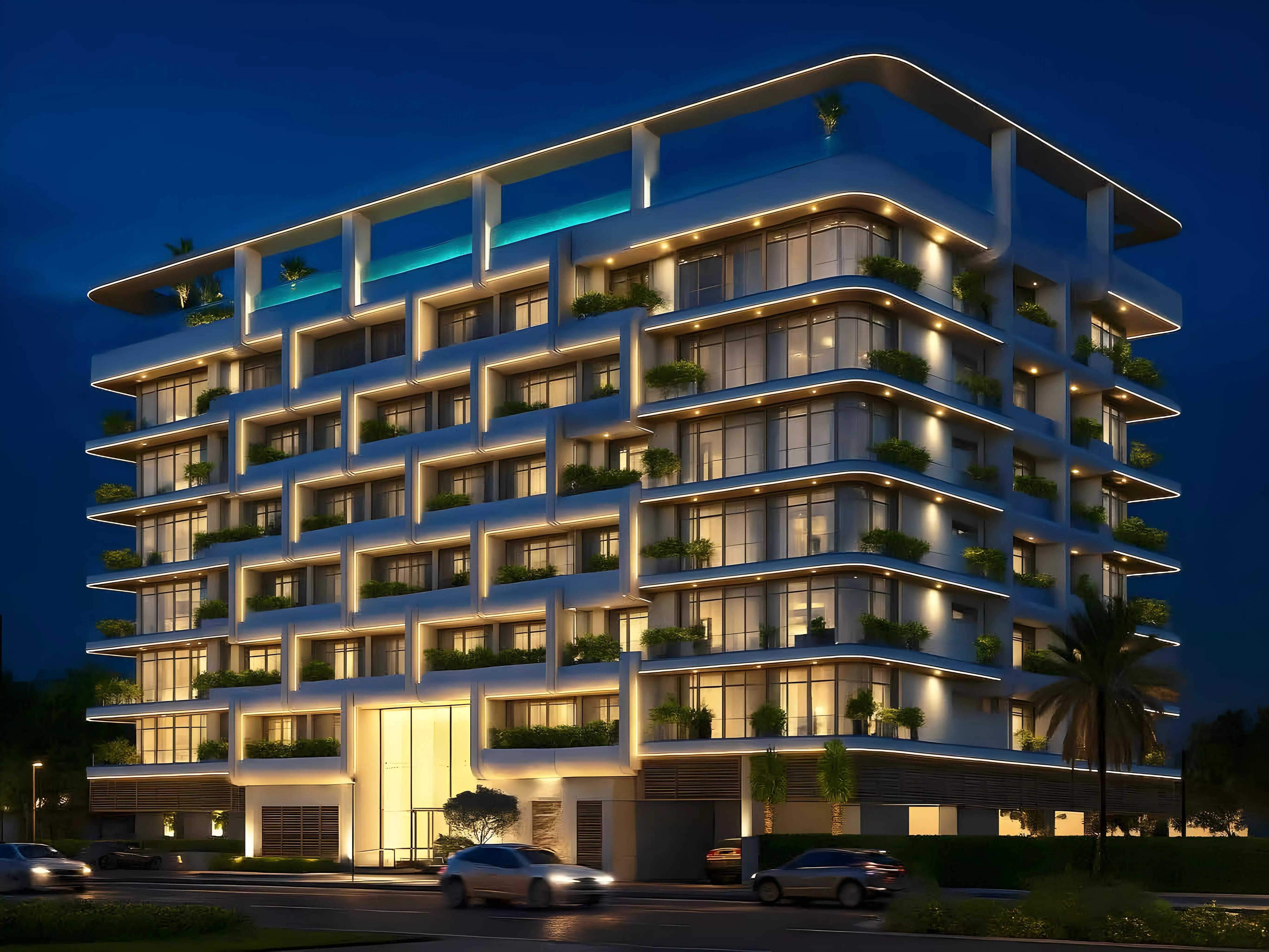 MAAK Residence building amenity area, Dubai South