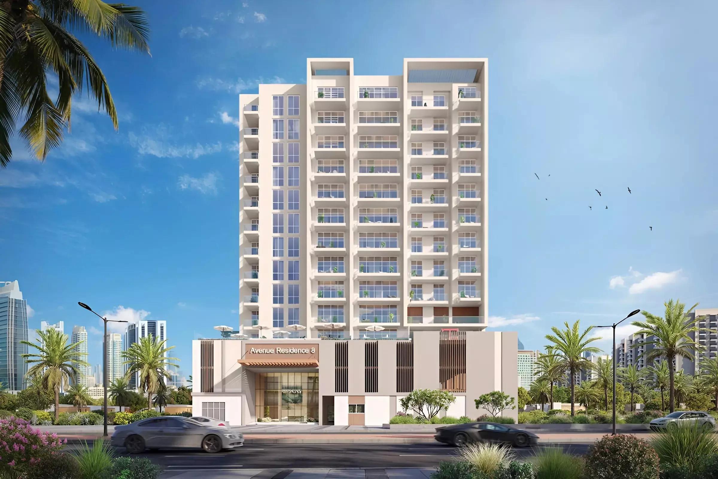 Gymnasium interior at Avenue Residence 8, Al Furjan, Dubai