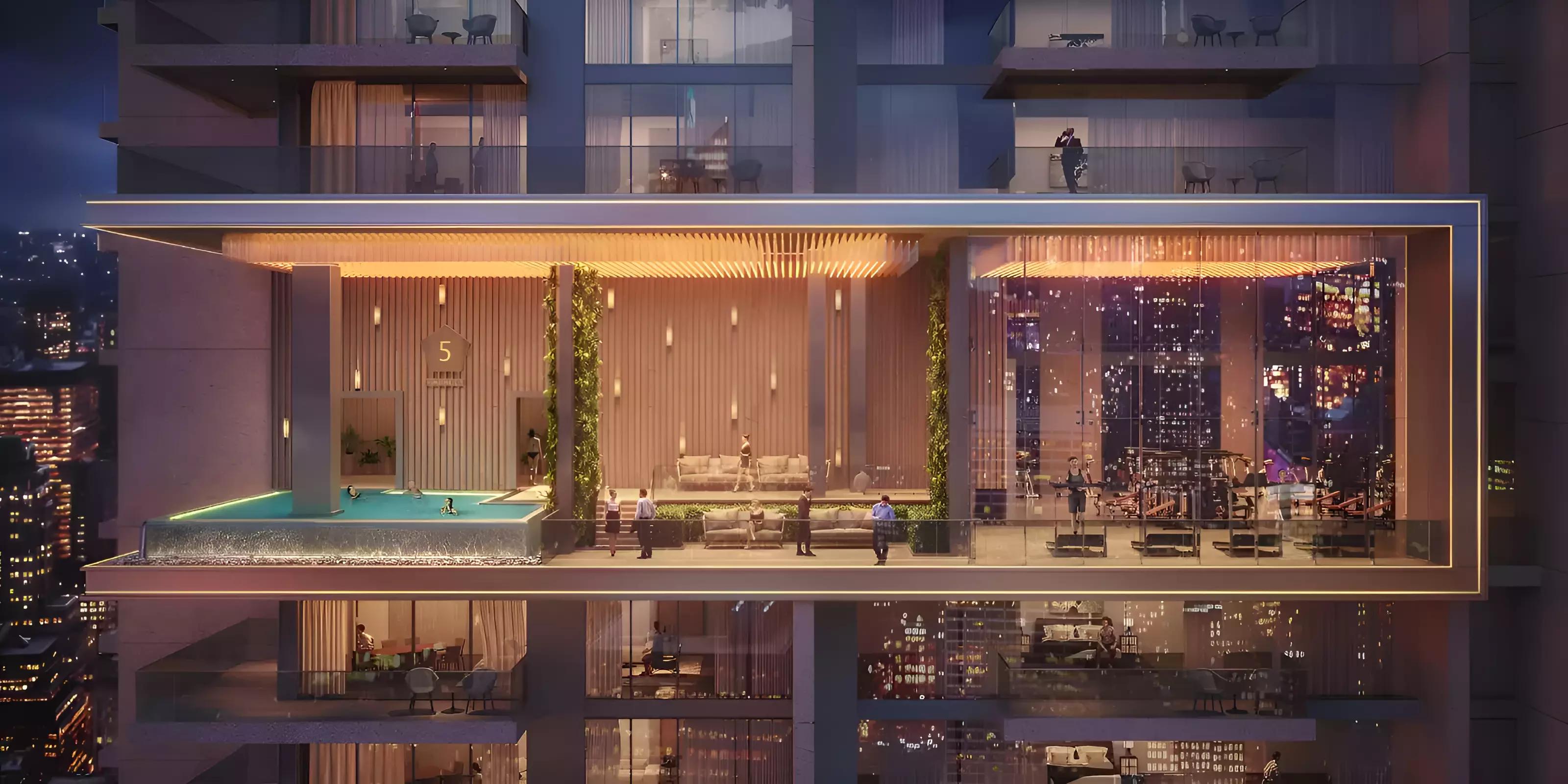 West 5 Tower amenity or common area view, Business Bay, Dubai