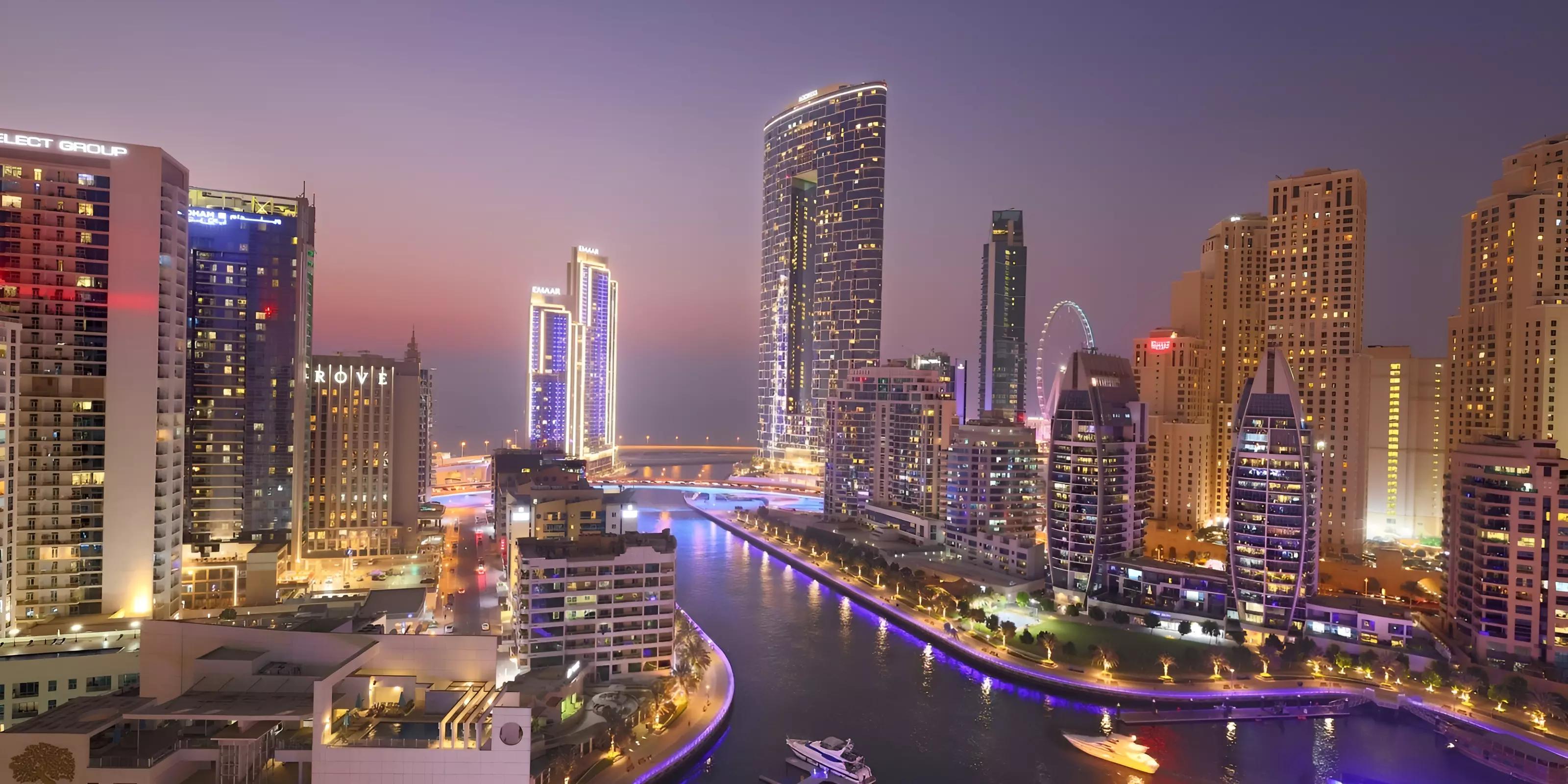 Interior living space at Marina Star Residences, Dubai Marina