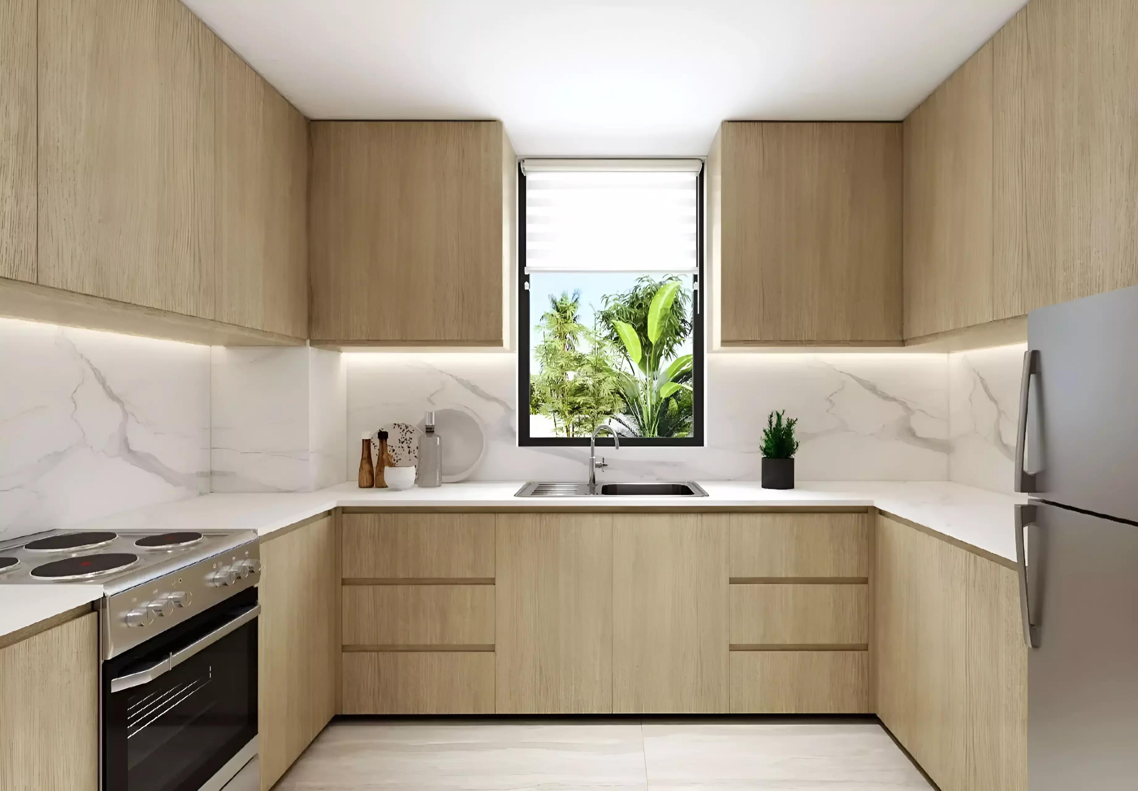 Barbados 2 townhouse row with communal gardens, DAMAC Islands 2
